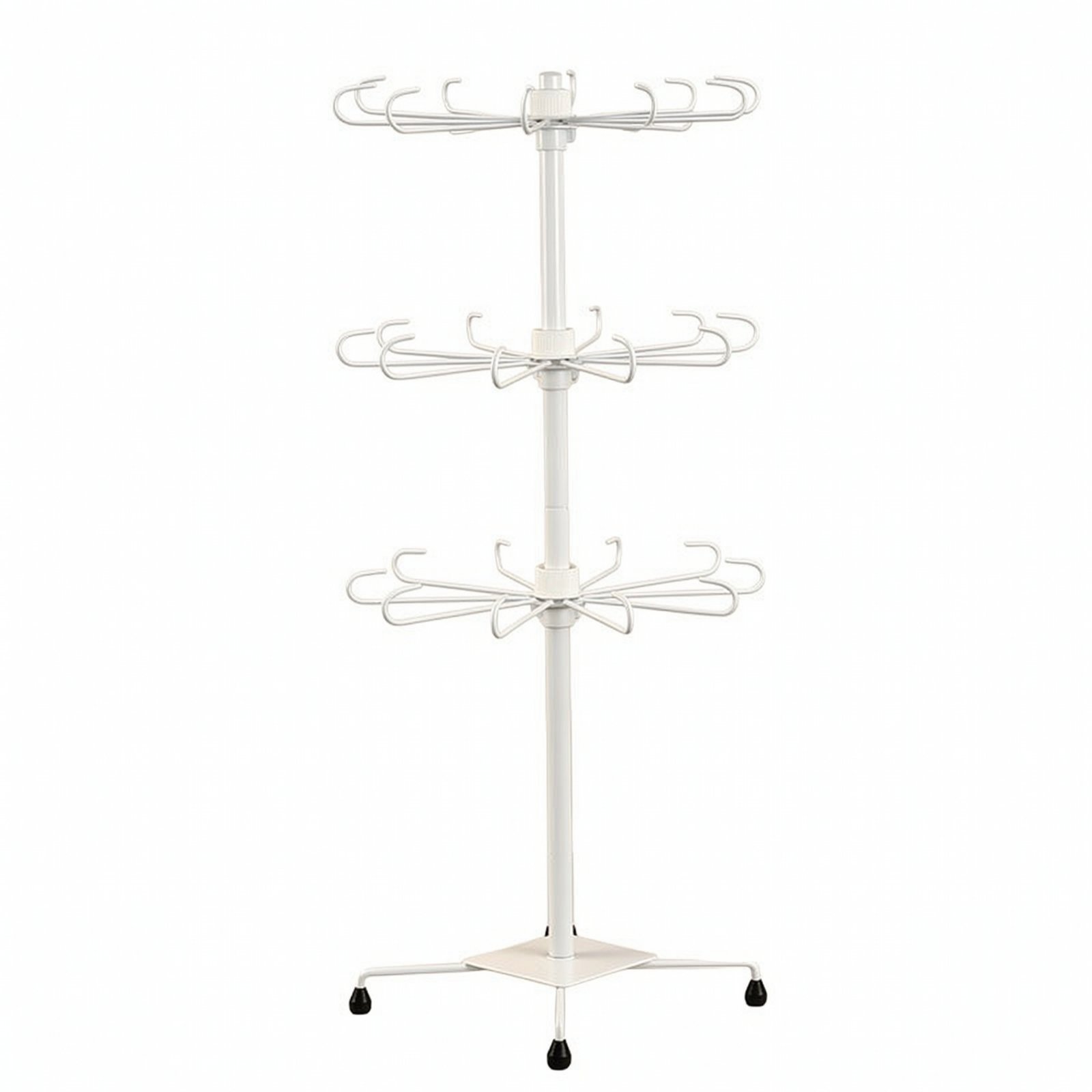 Three-Tier Rotating Hook Rack