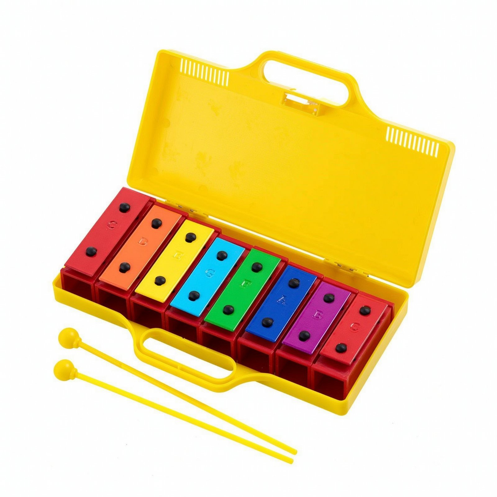 8-Note Xylophone with Carry Case – Multicolor