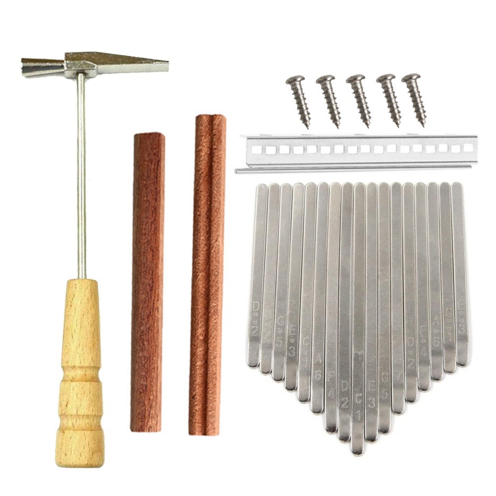 17-Key Thumb Piano Keys