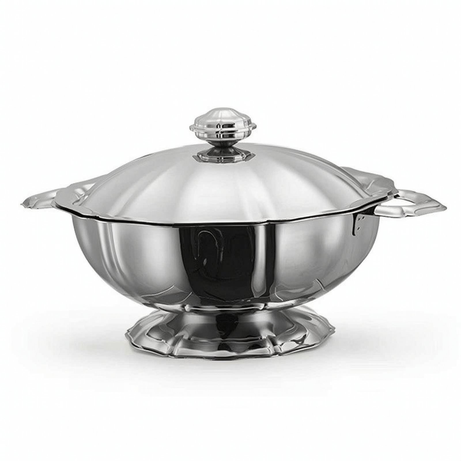 Lidded Stainless Steel Cold Dish Pot