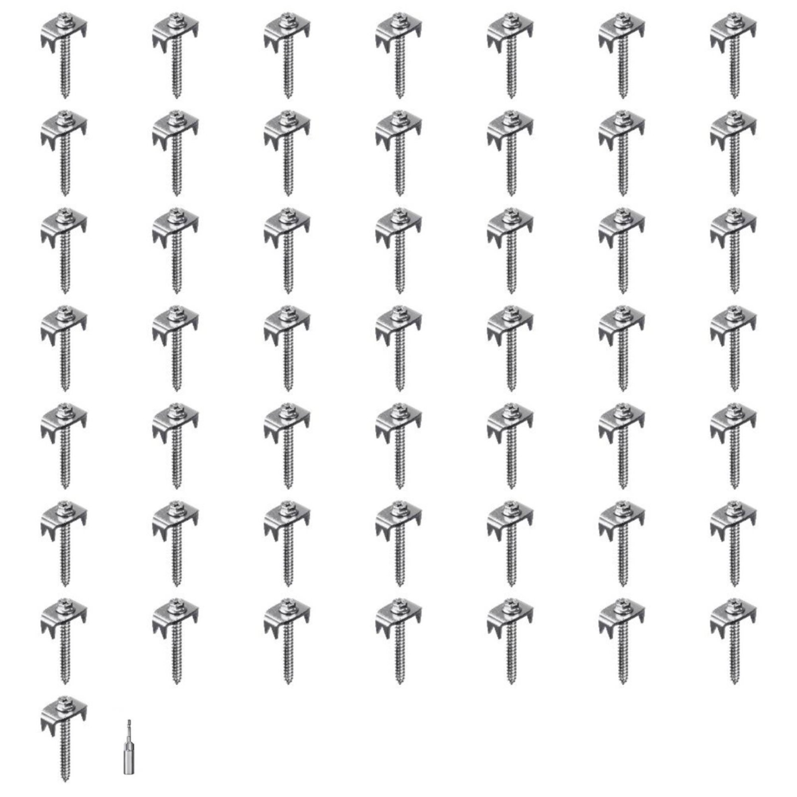 50-Piece Toothed Claw Fence Fastener