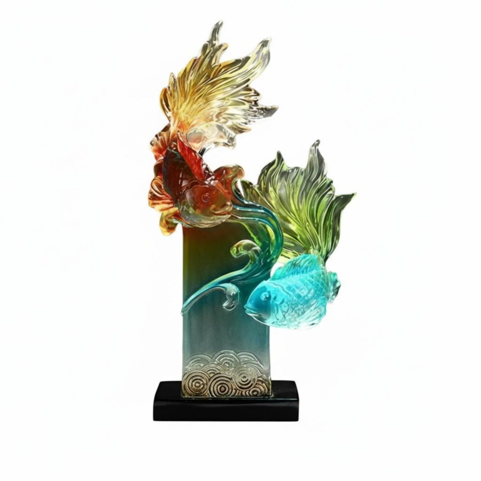 Koi Fish Figurine – Blue