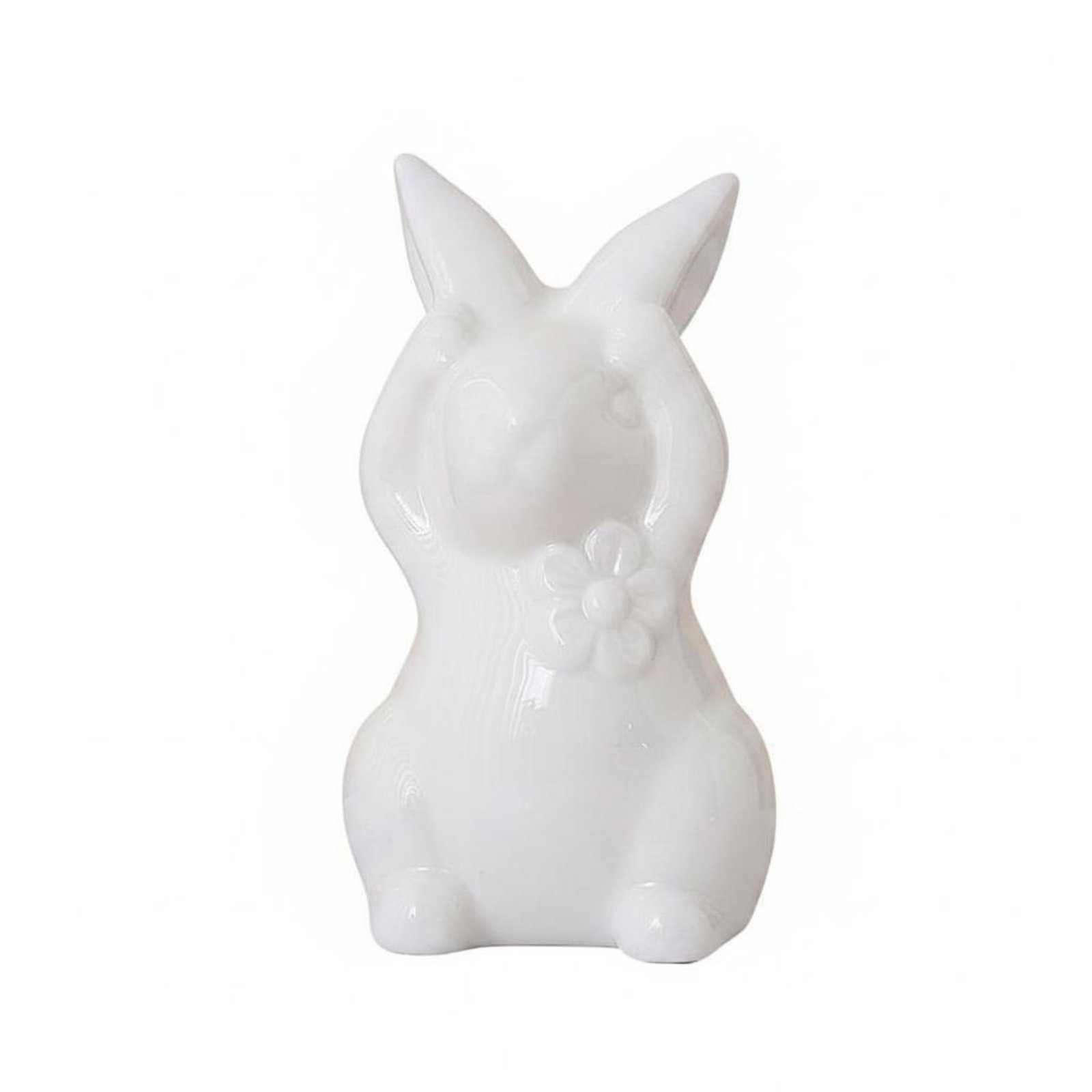 Ceramic Bunny Statue – Head-hugging