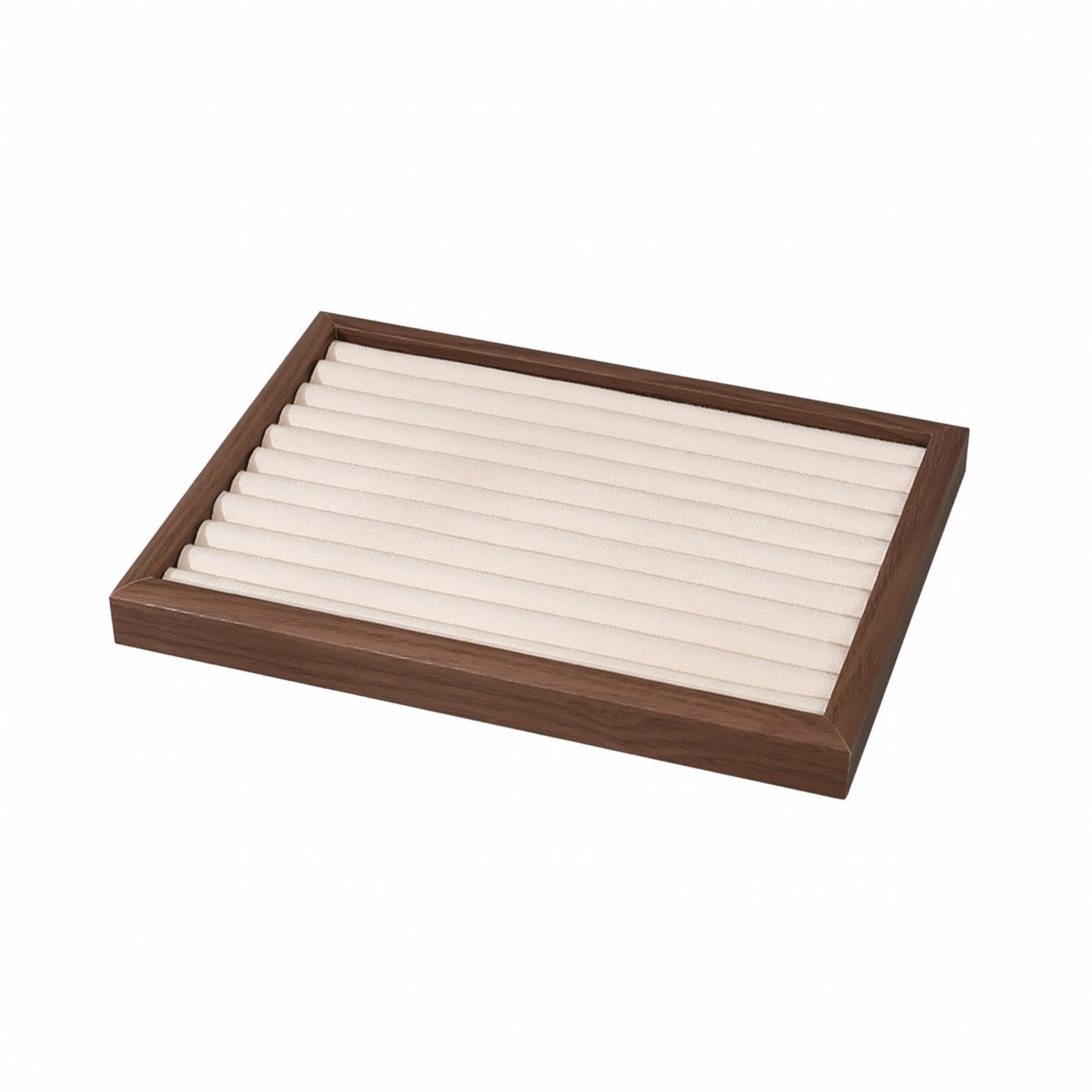 Rectangular Jewelry Display Tray – Beige, 32.5x24cm