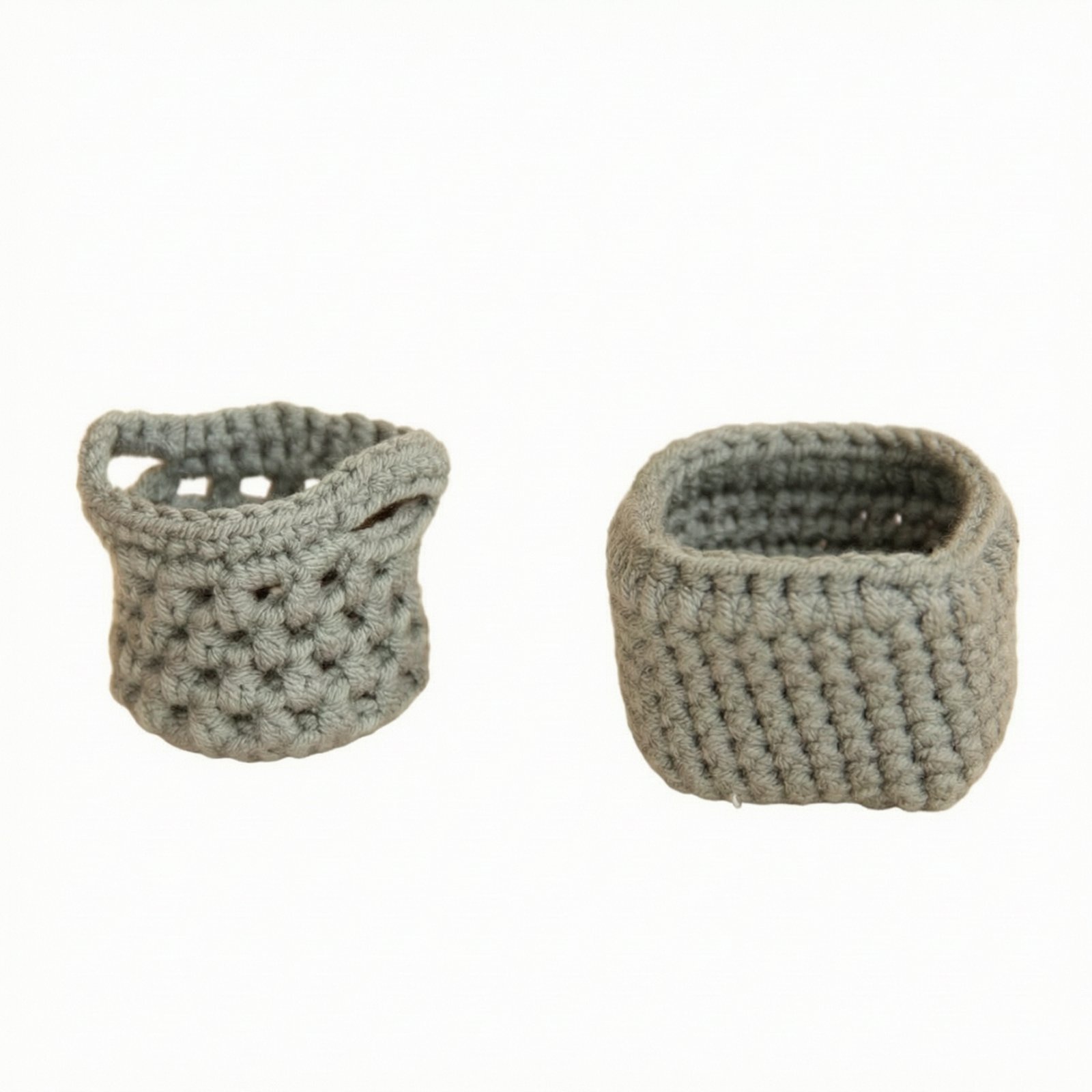2-Piece Mini Crochet Basket