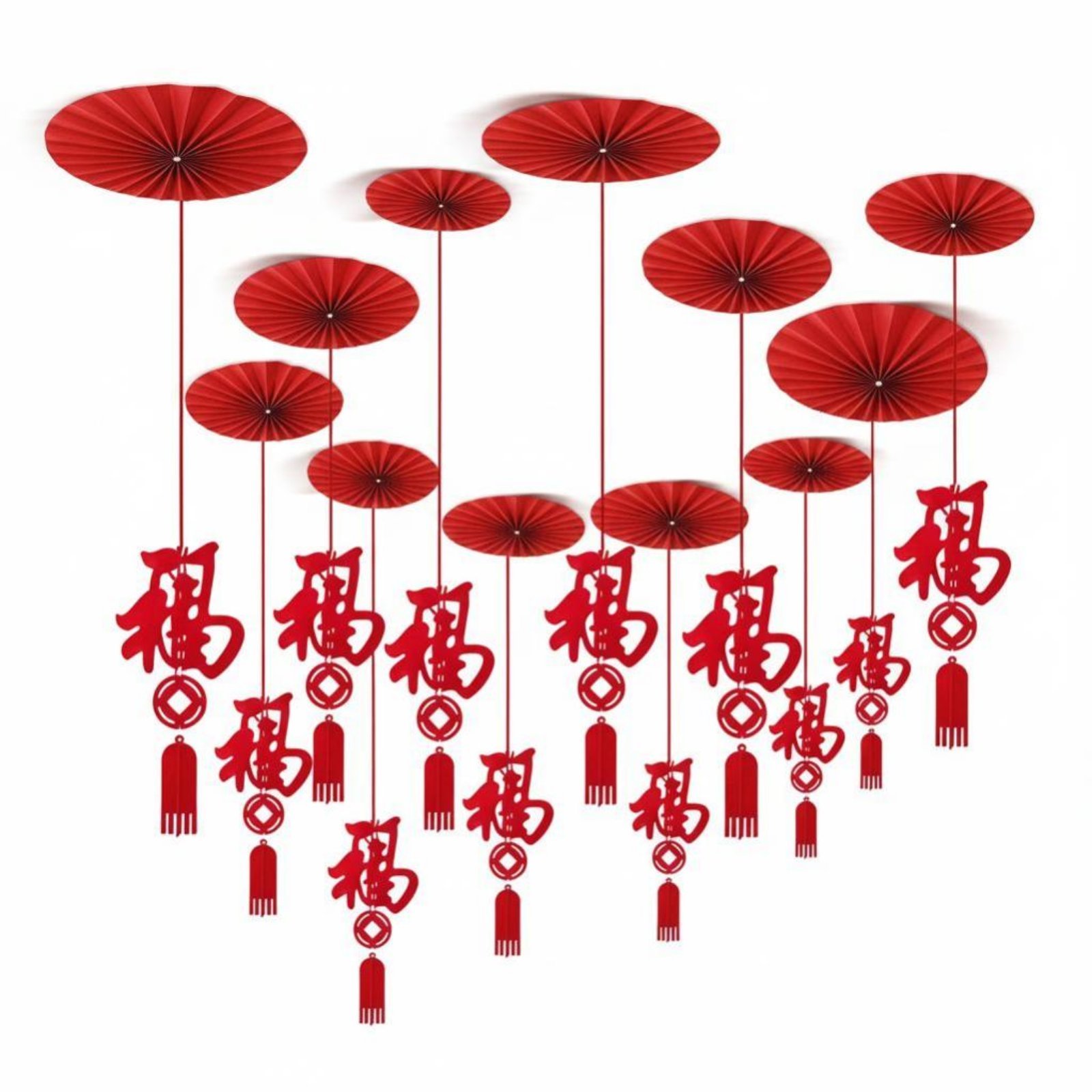 Snake Year Paper Fan Flower