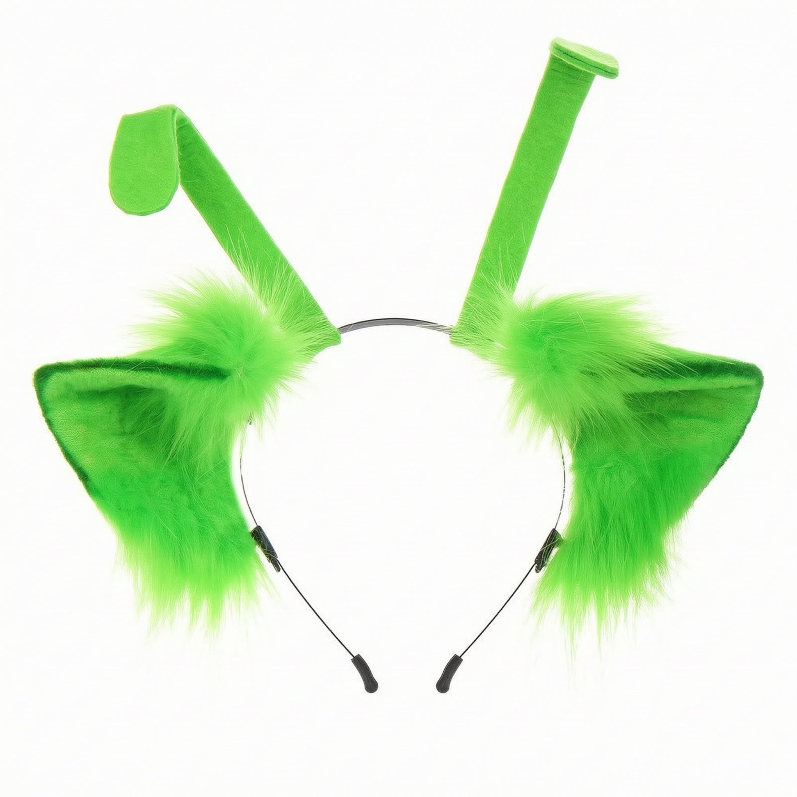 Furry Ears Headband – Green
