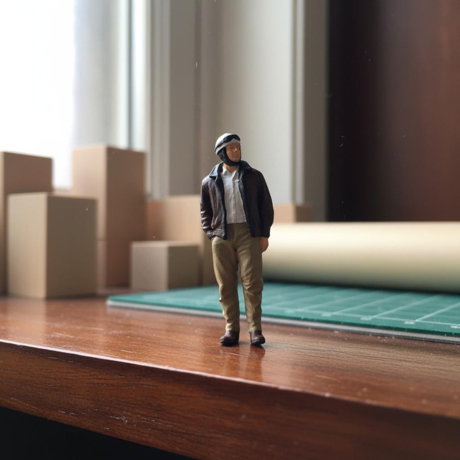 Hand-Painted Resin Figurine – Pilot
