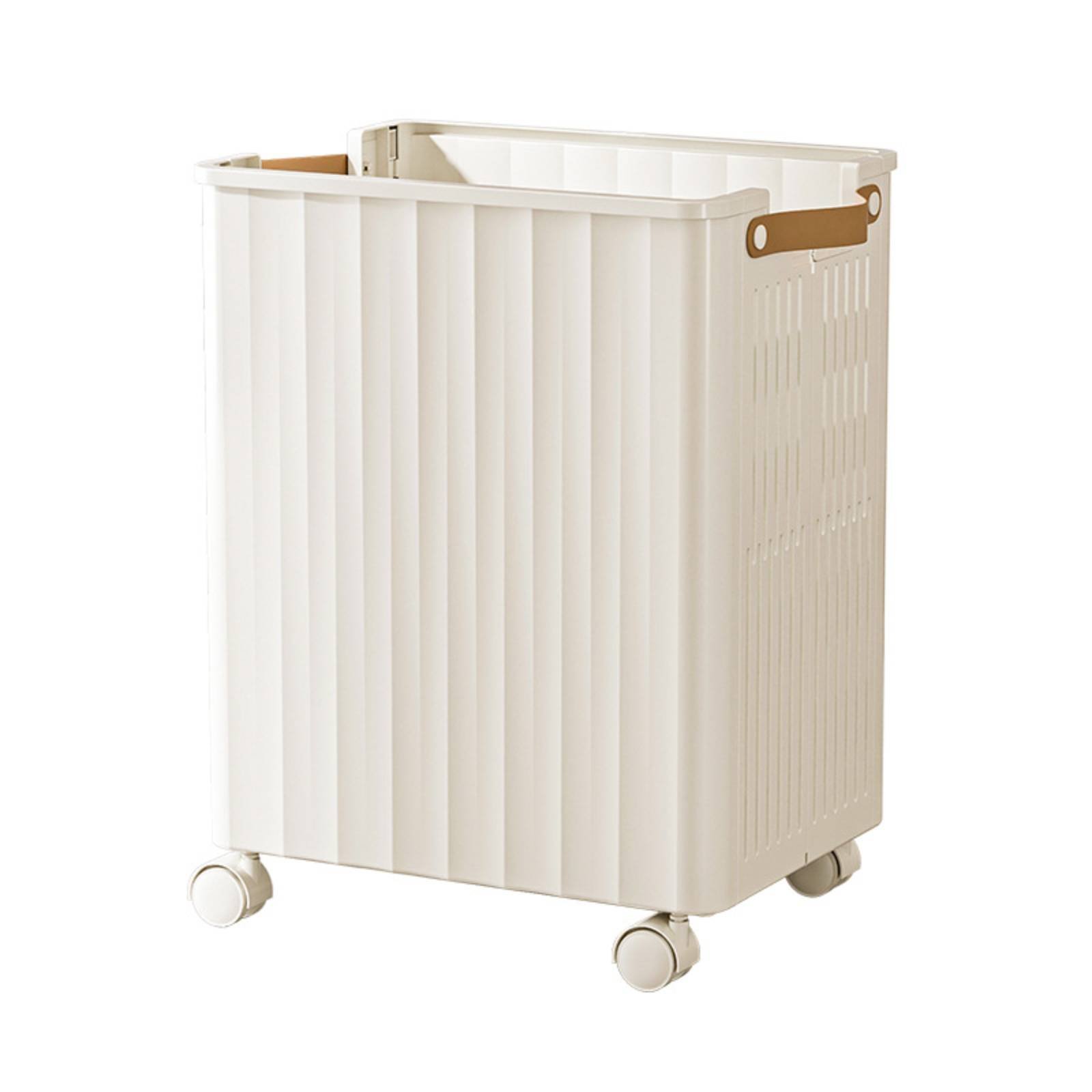Foldable Laundry Basket with Wheels