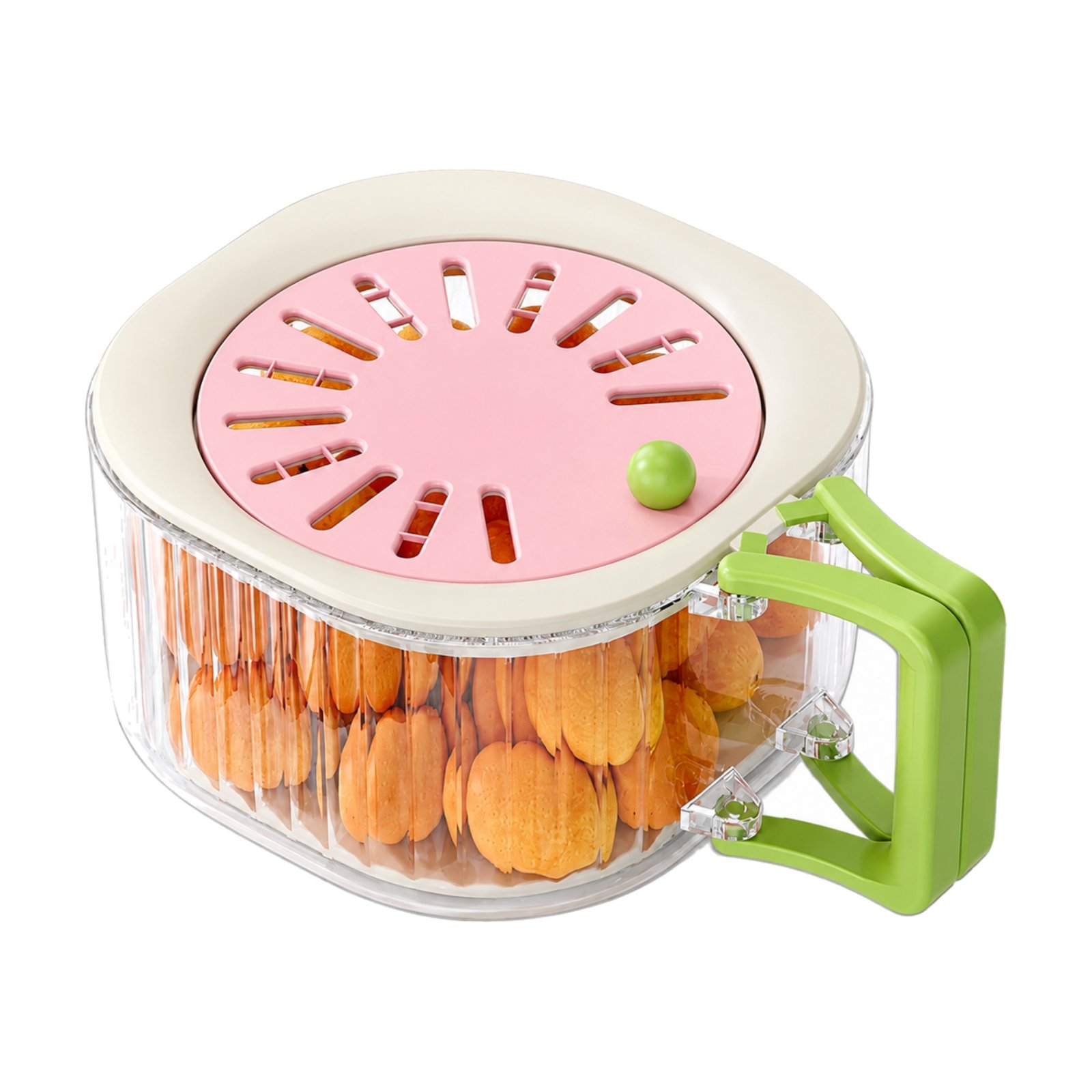 Lidded Drain Basket with Side Handle