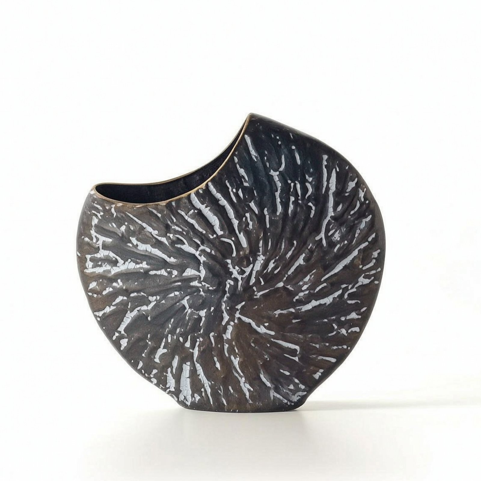 Distressed Metal Vase