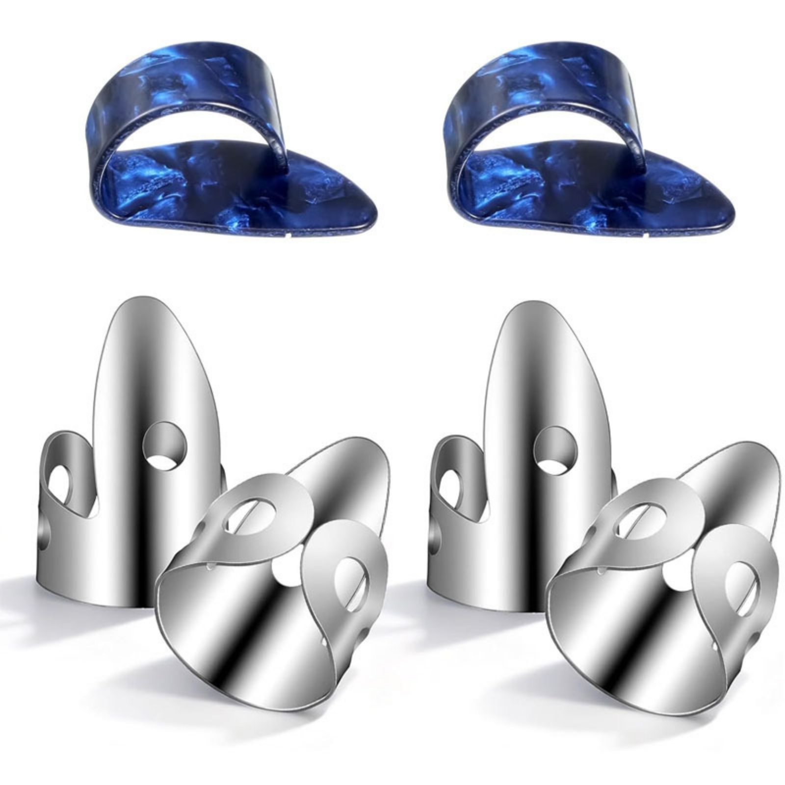 6-Piece Metal Banjo Finger Picks