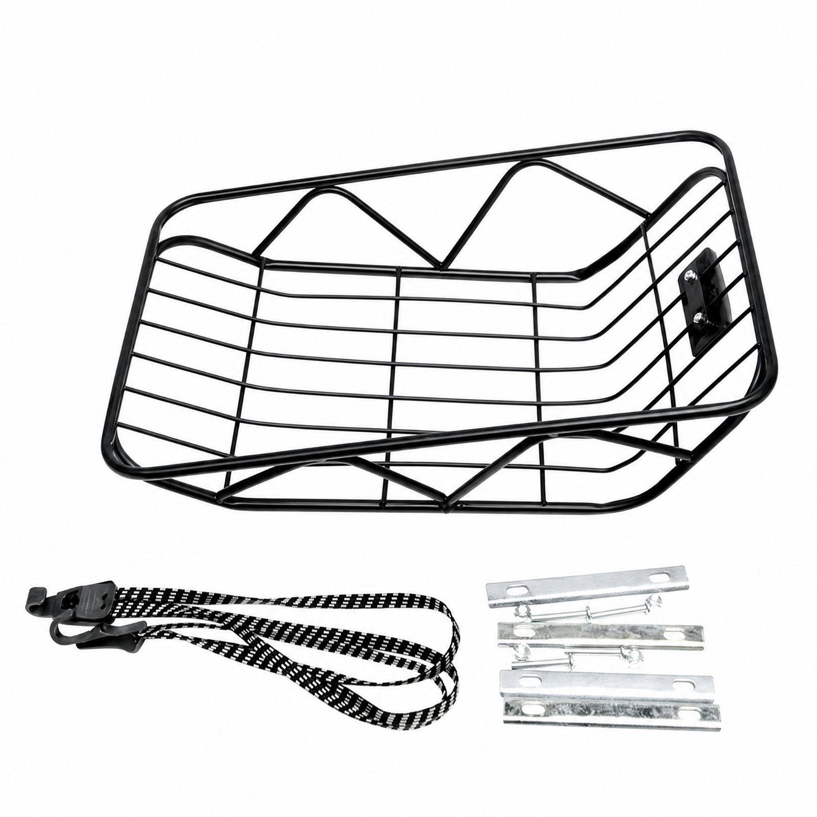 Black Metal Rear Cycle Basket