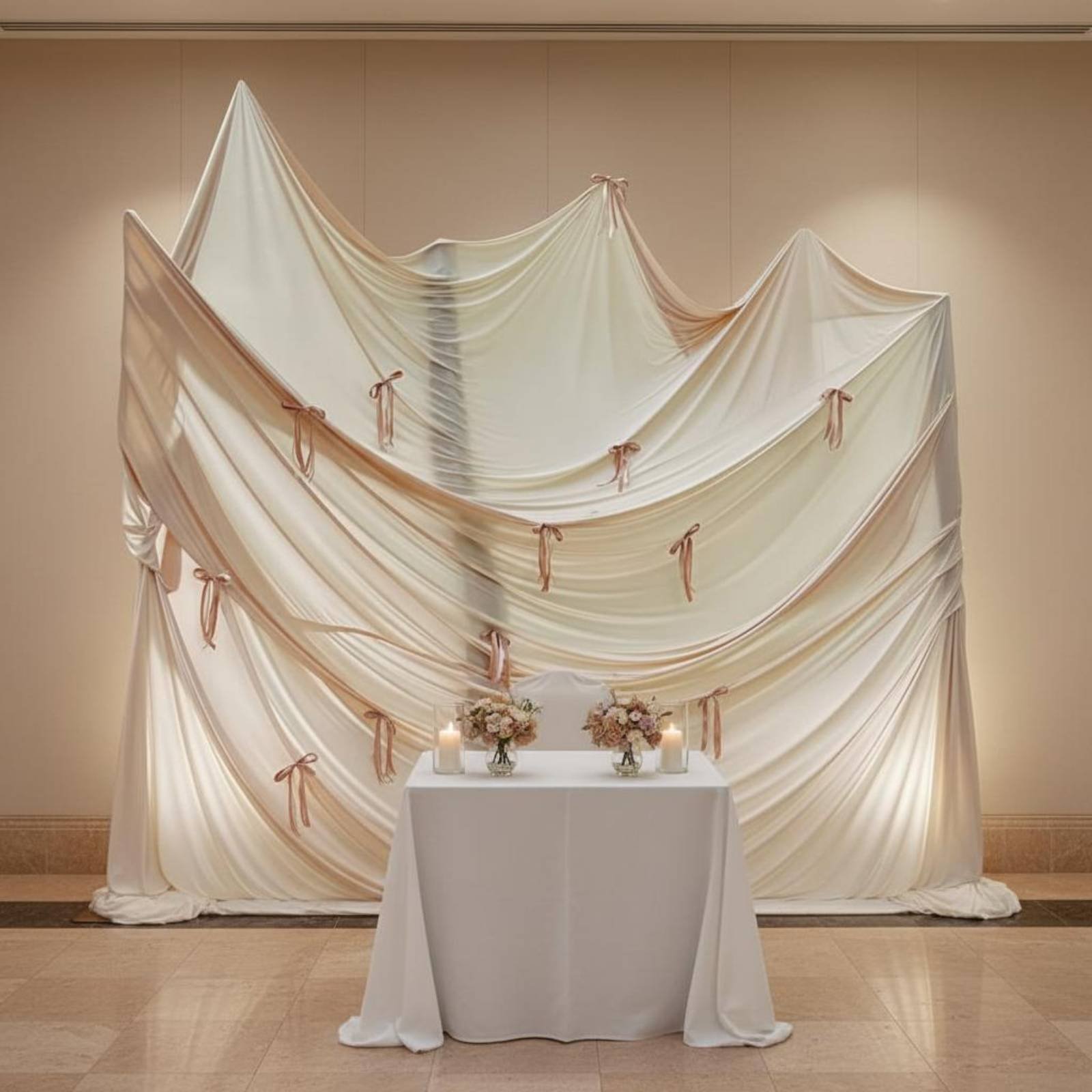 Pleated Backdrop Cloth
