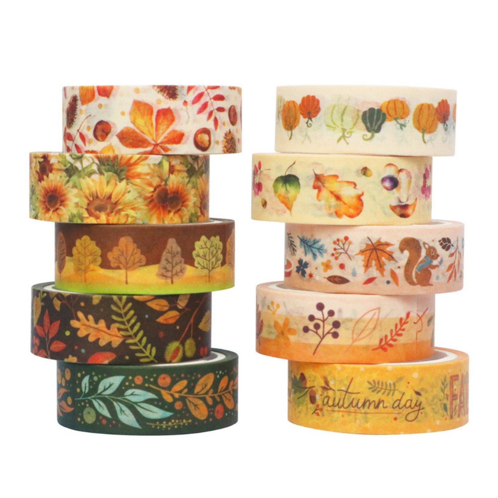10-Piece Autumn Washi Tape