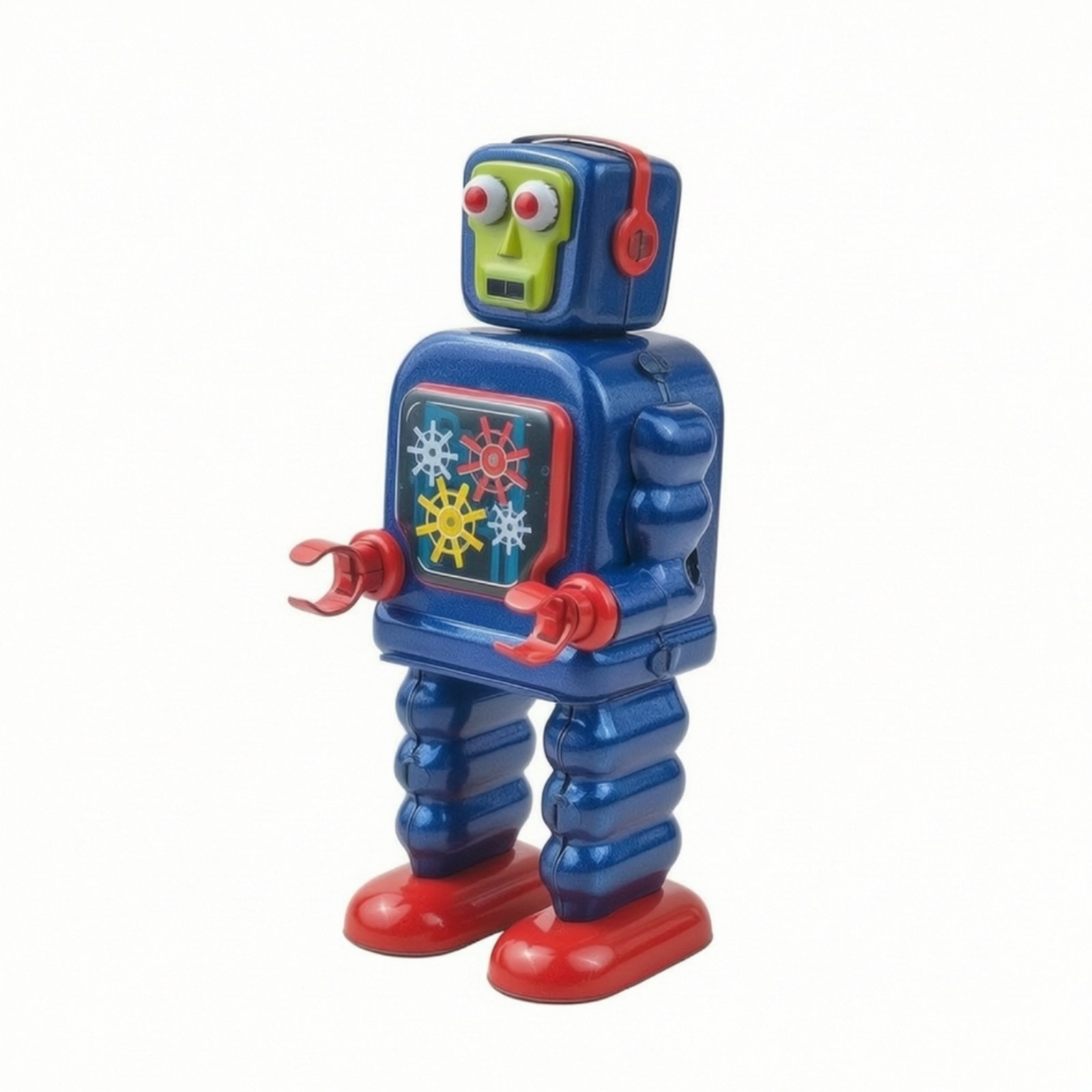 Vintage Tinplate Robot Figure