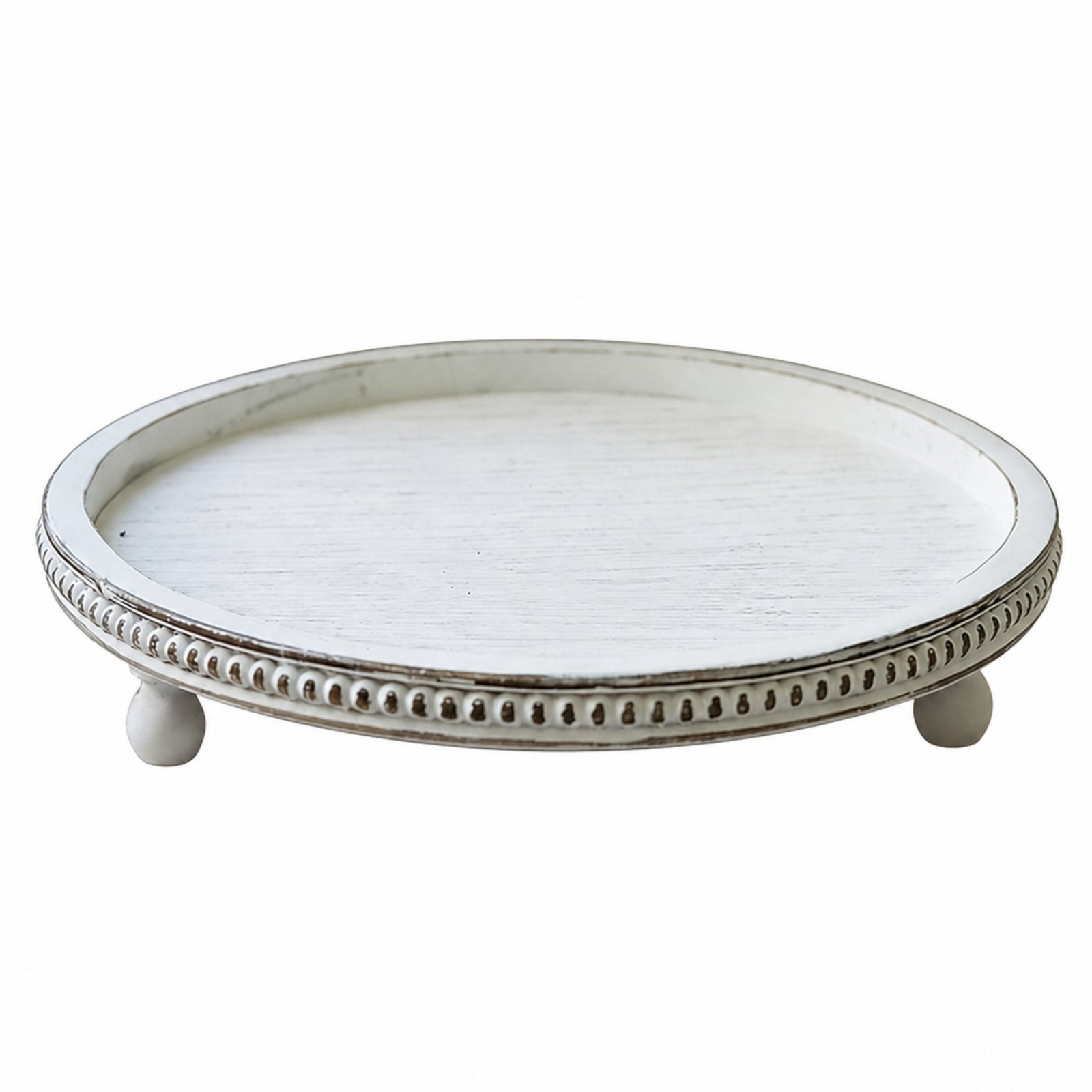 Rustic White Wooden Tray