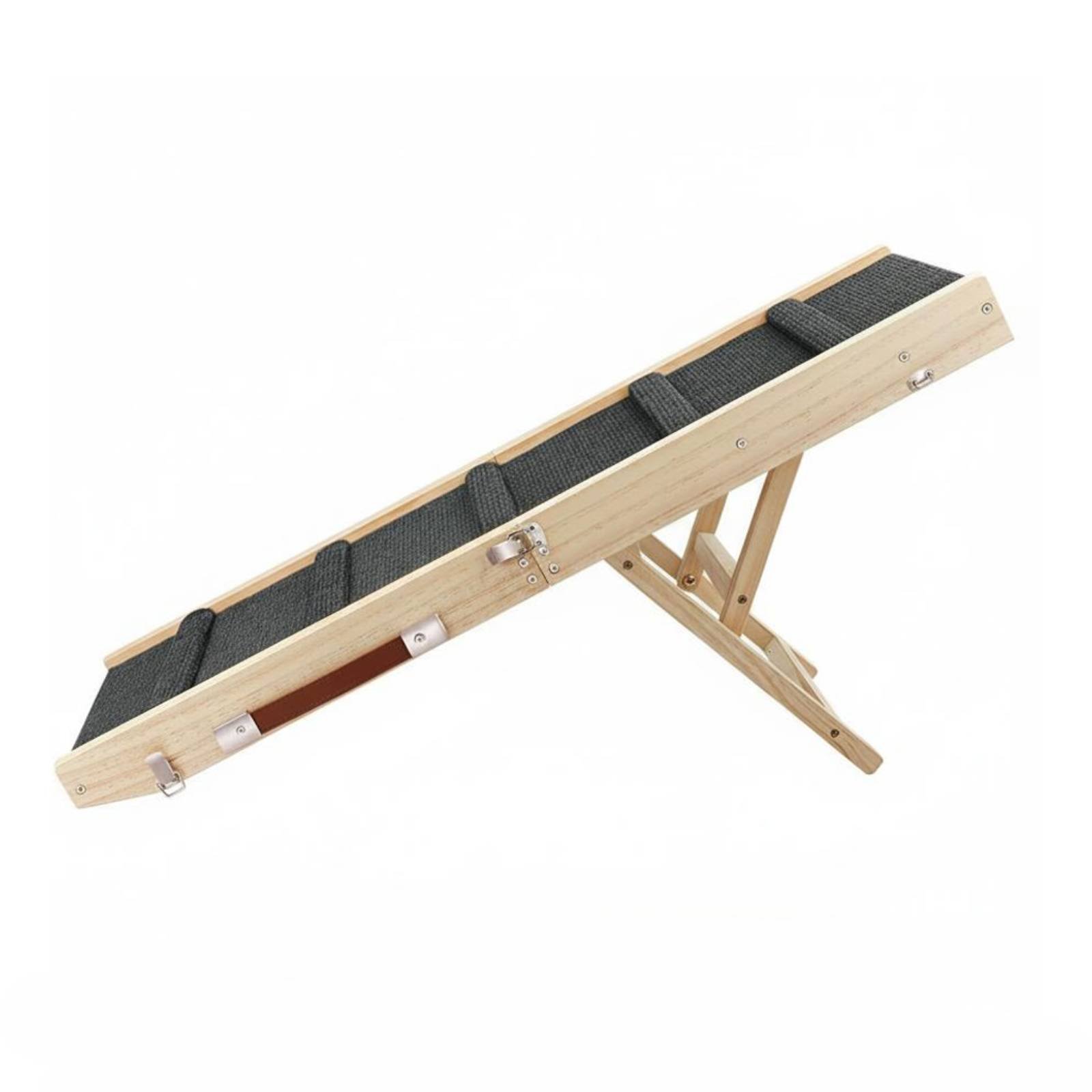 Foldable Dog Ramp – Natural Wood