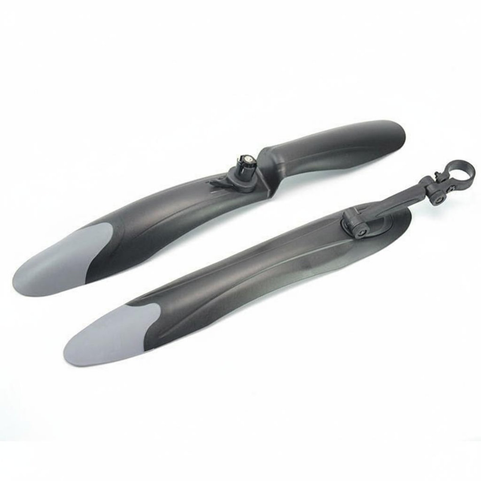 2-Piece Mountain Bike Mudguard Set Weather-Resistant – Black