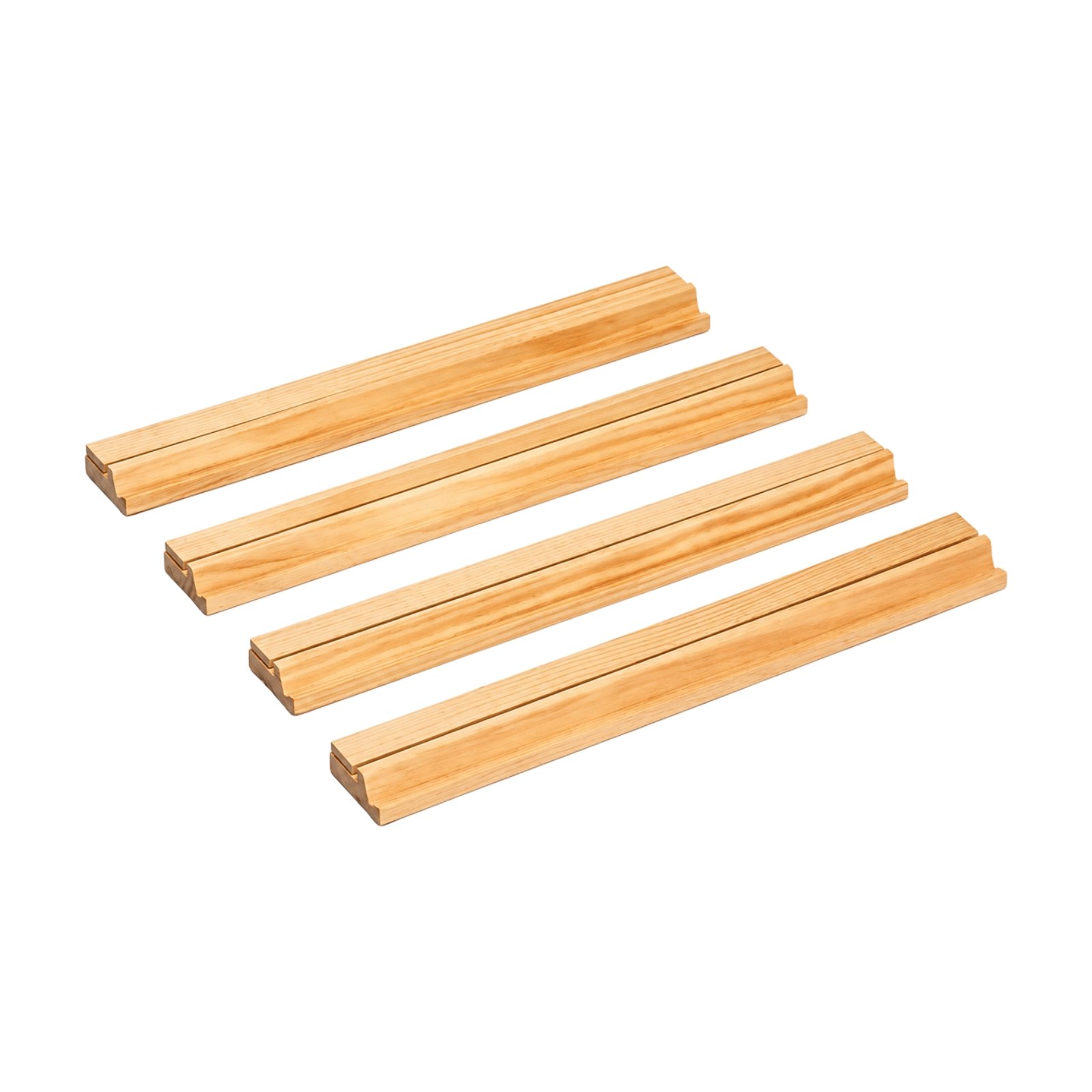 4 Pieces Wooden Mahjong Tile Rack