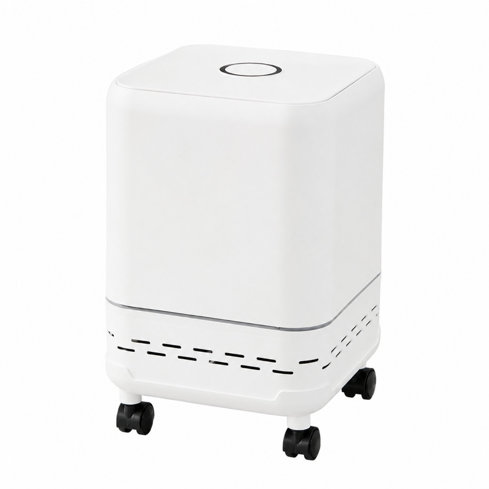 Wheeled Trash Bin with Press Lid