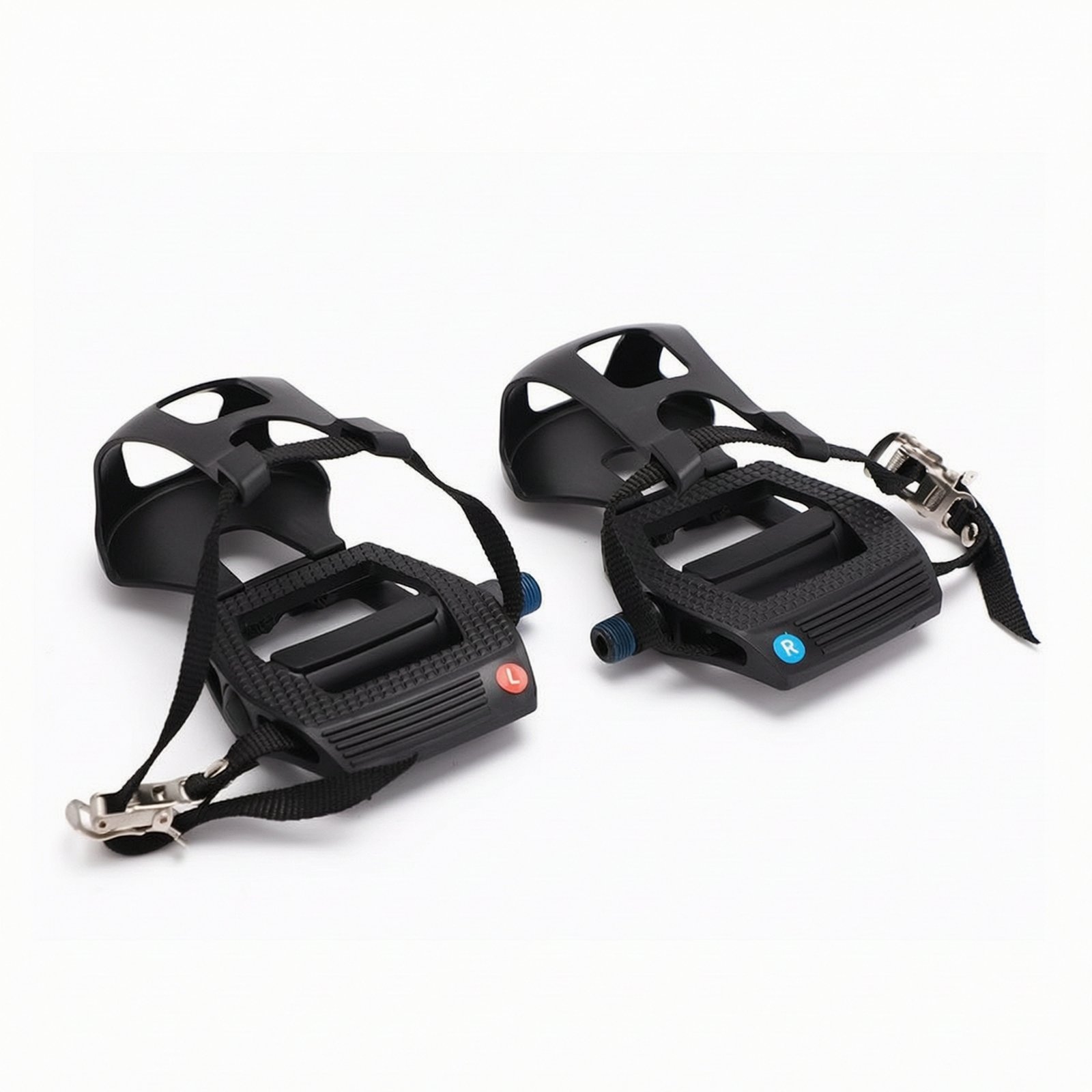 Exercise Bike Pedals with Toe Cage