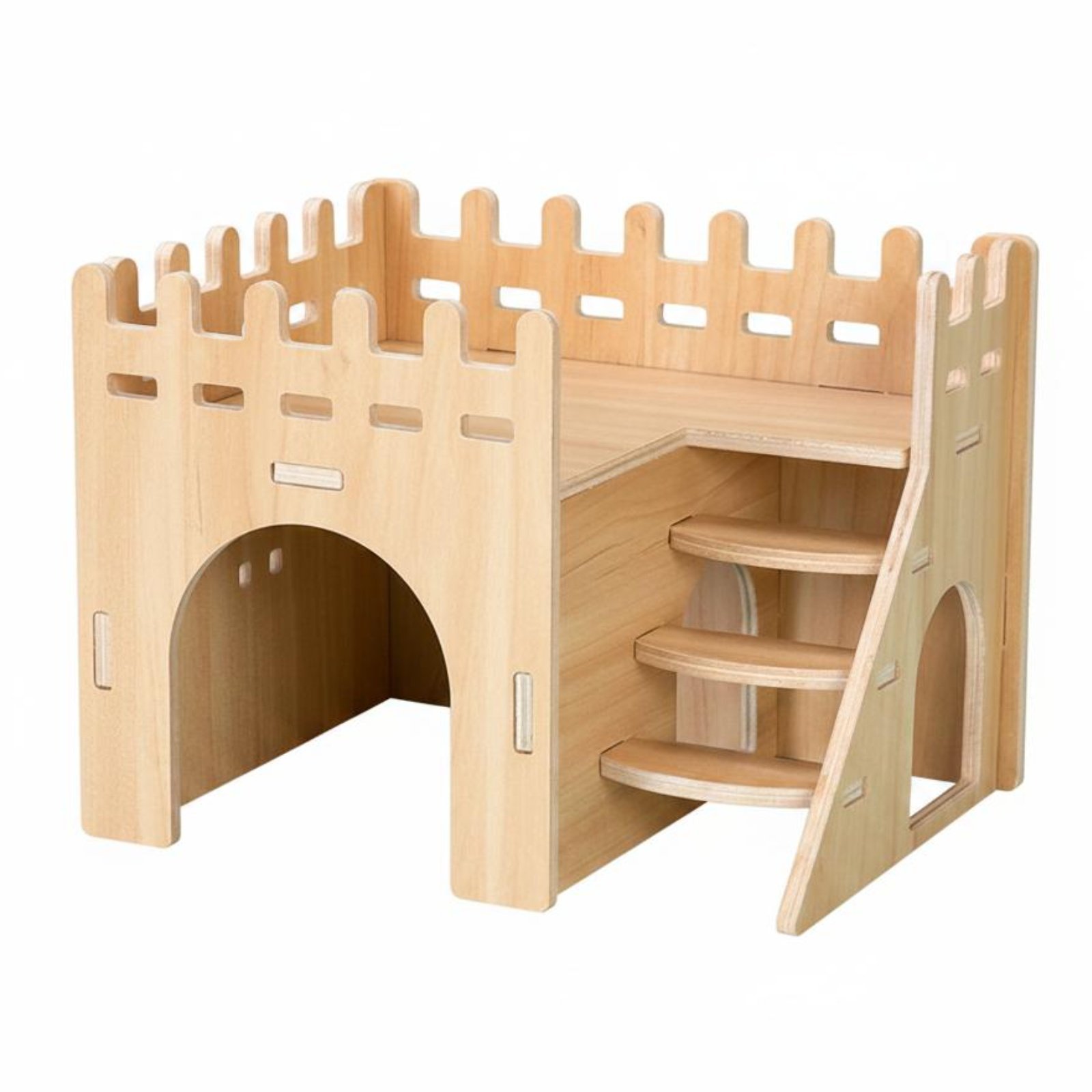 Wooden Hamster House – Wood Fence Sleep Hut