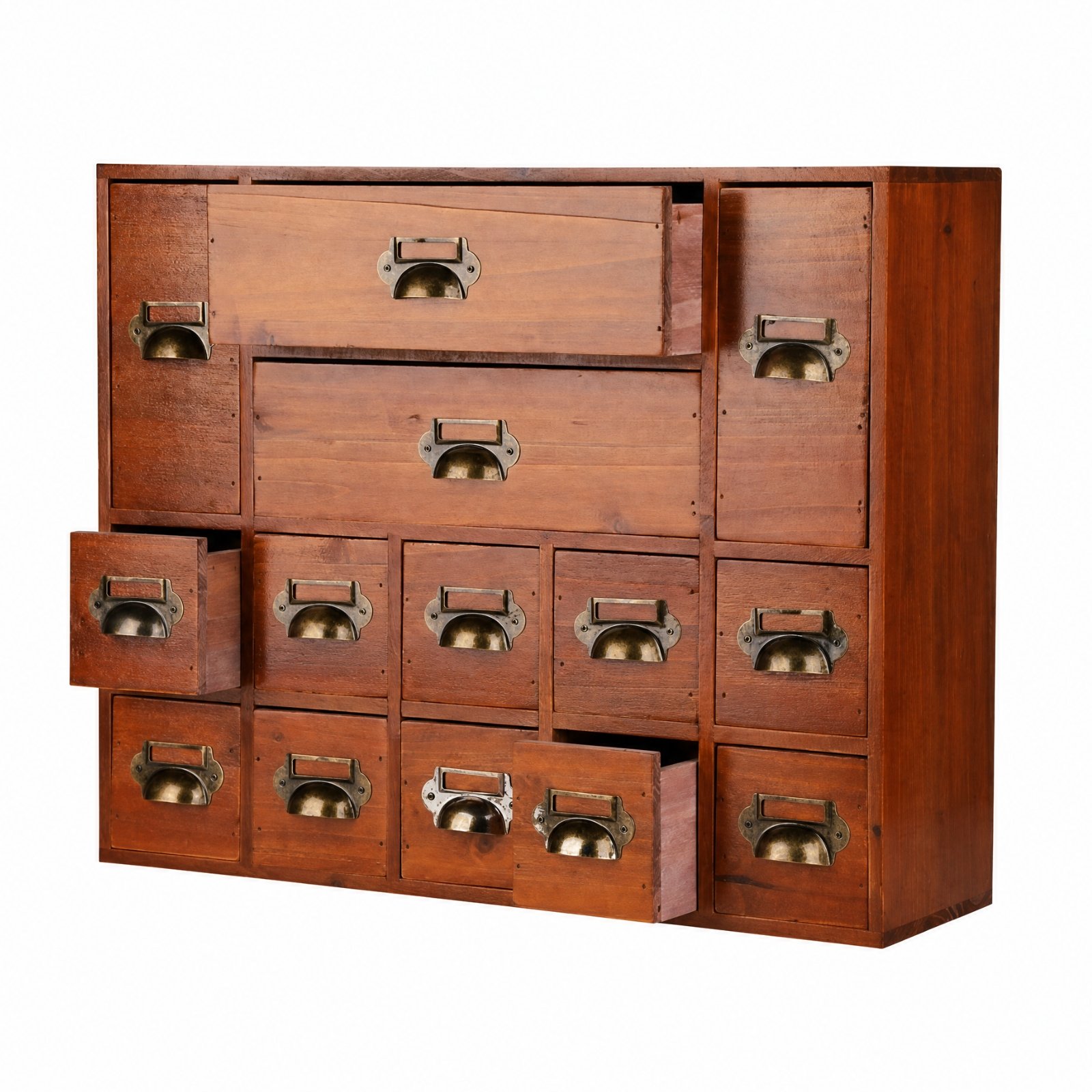 Wooden Storage Cabinet with Cup Handles
