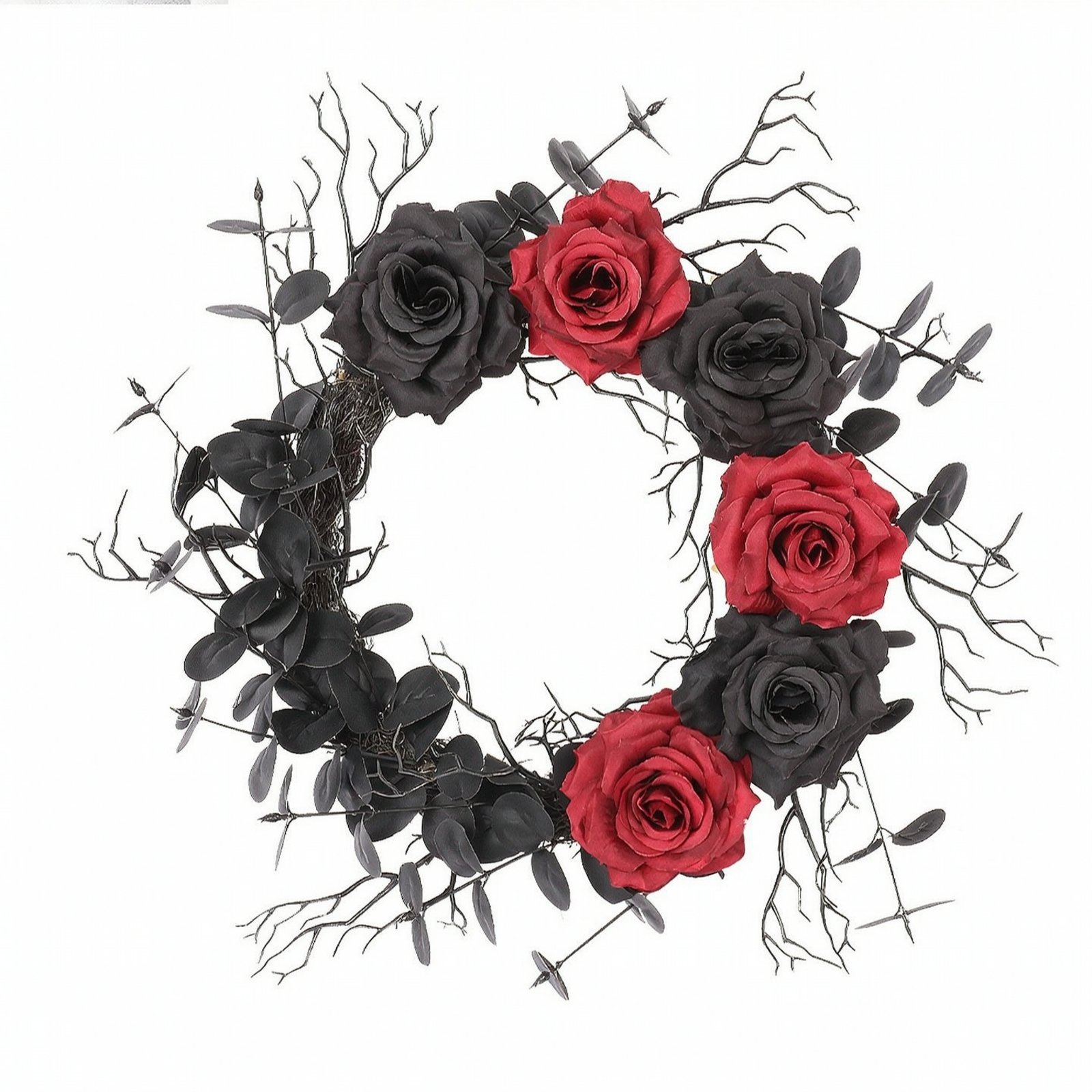 Black Rose Wreath