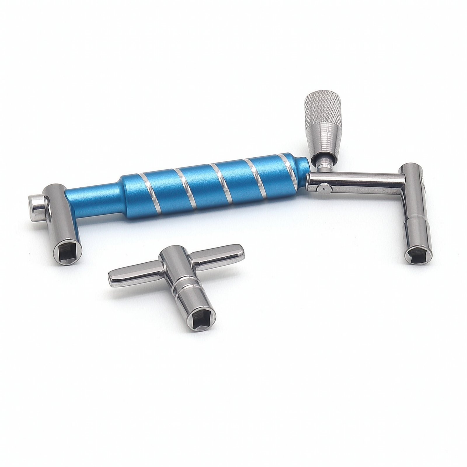 3 Pieces Drum Key with T-Handle Chrome