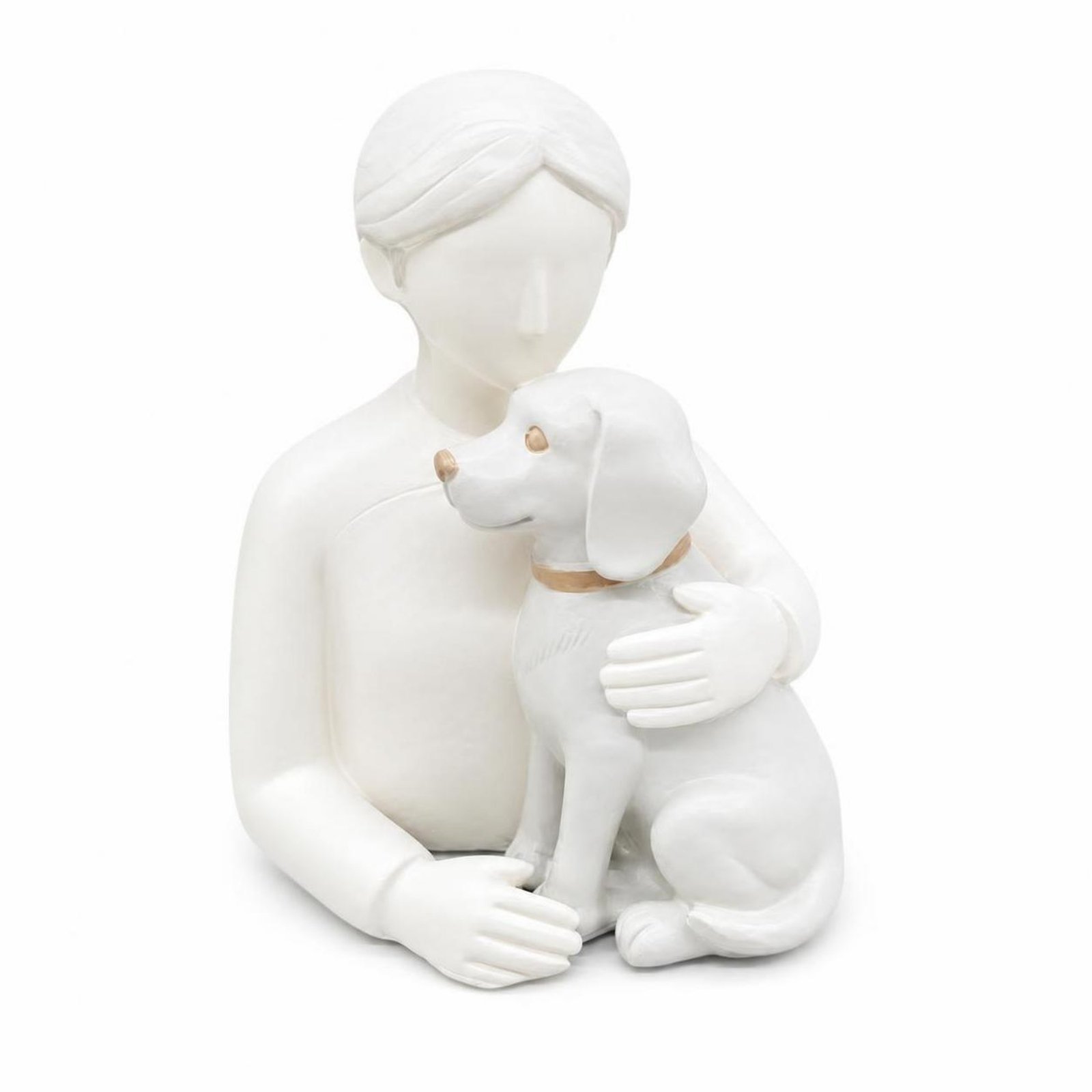 Person and Dog Figurine