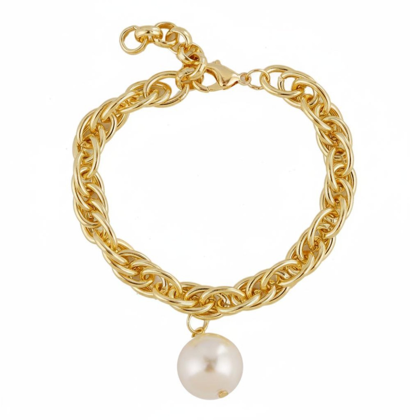 Chain Pearl Bracelet Set