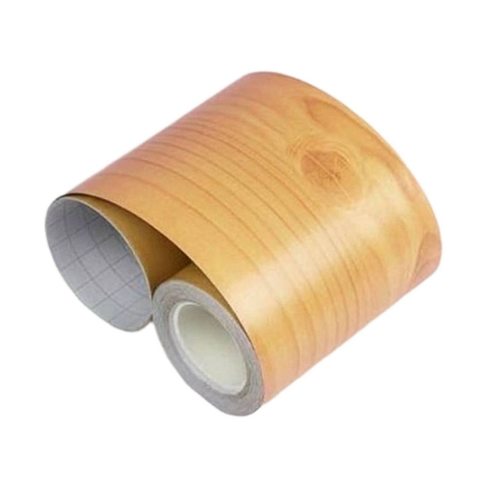 Wood Grain Mirror Frame Sticker