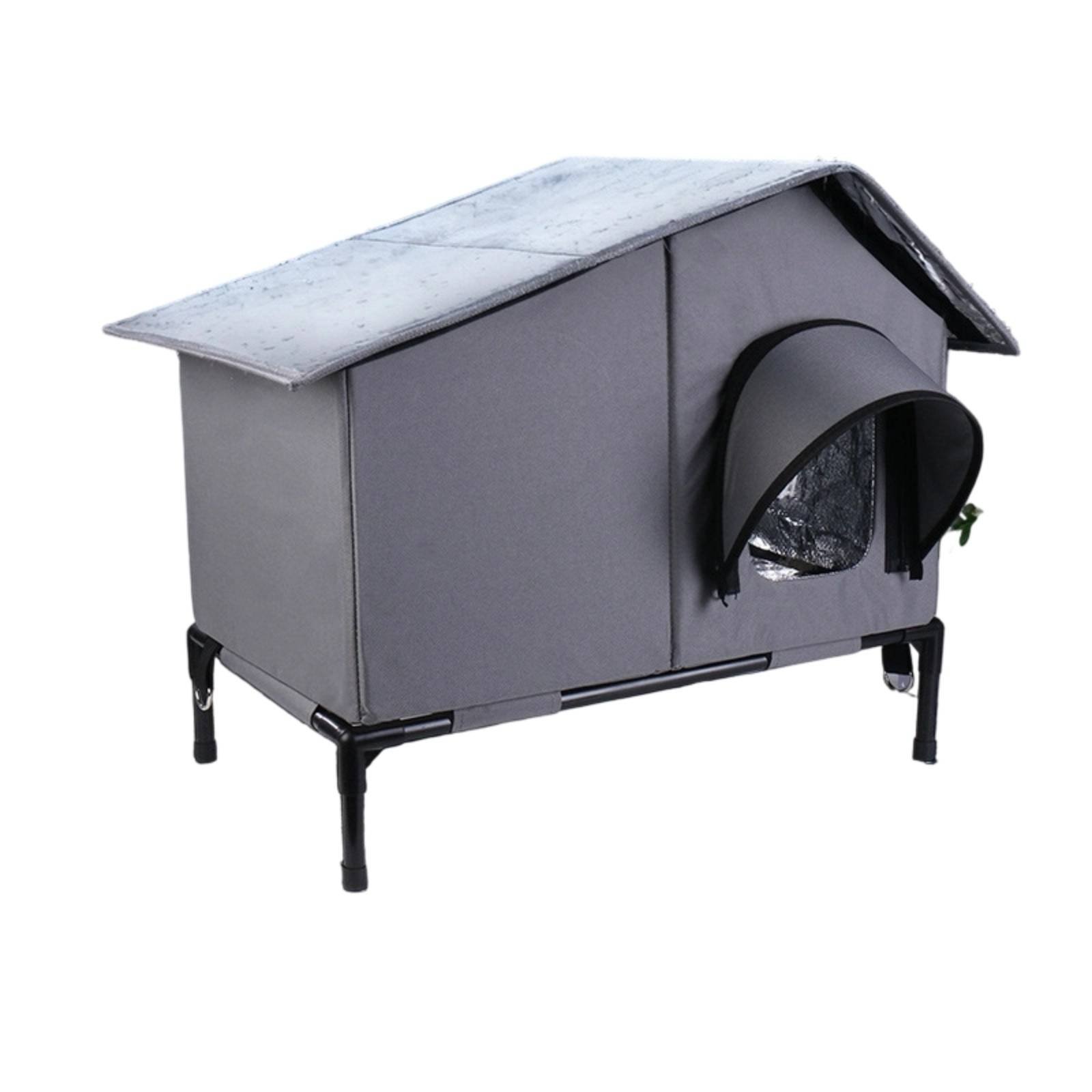 Sloped Roof Raised Cat House