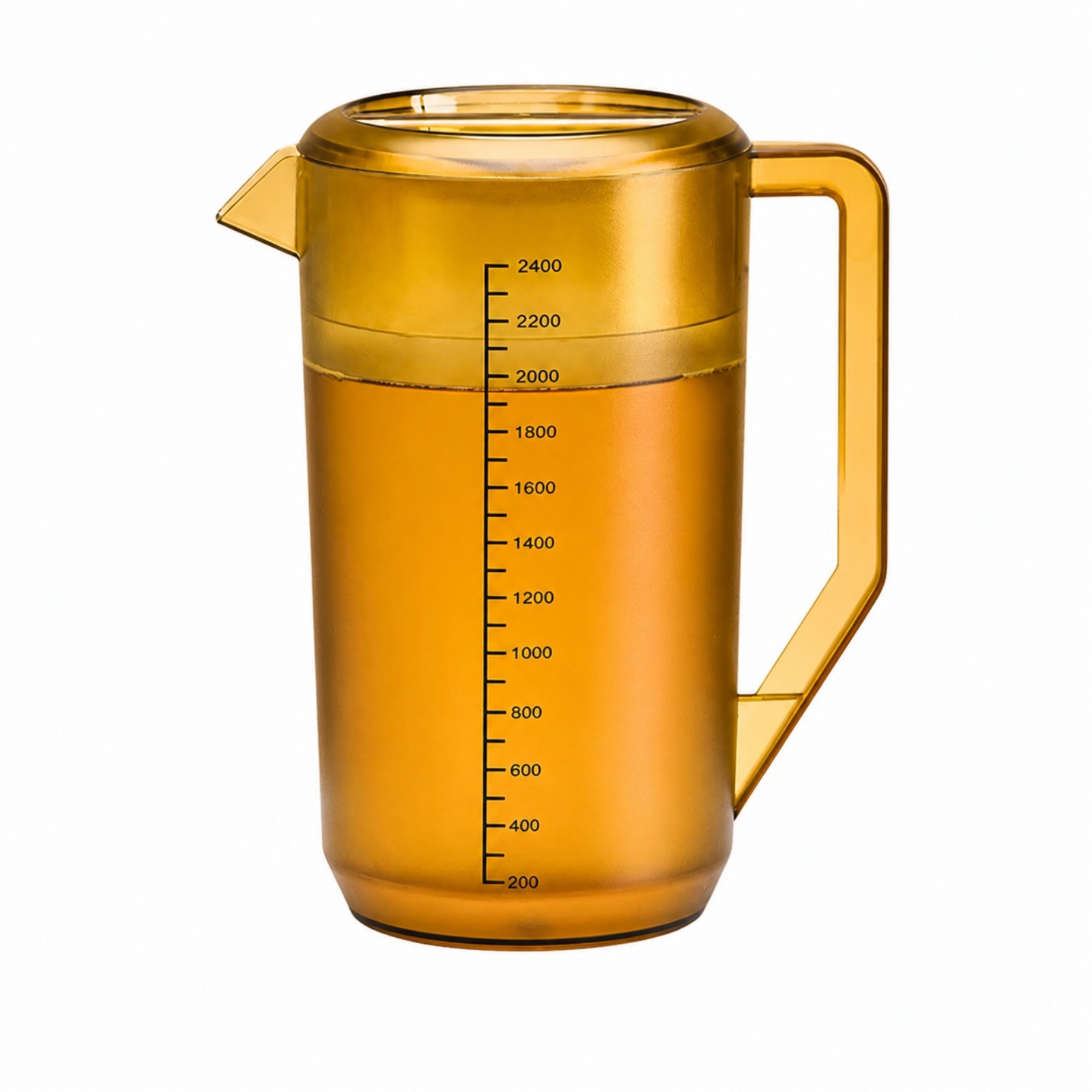 Heat-Resistant Pitcher with Lid – Brown, 2400ml