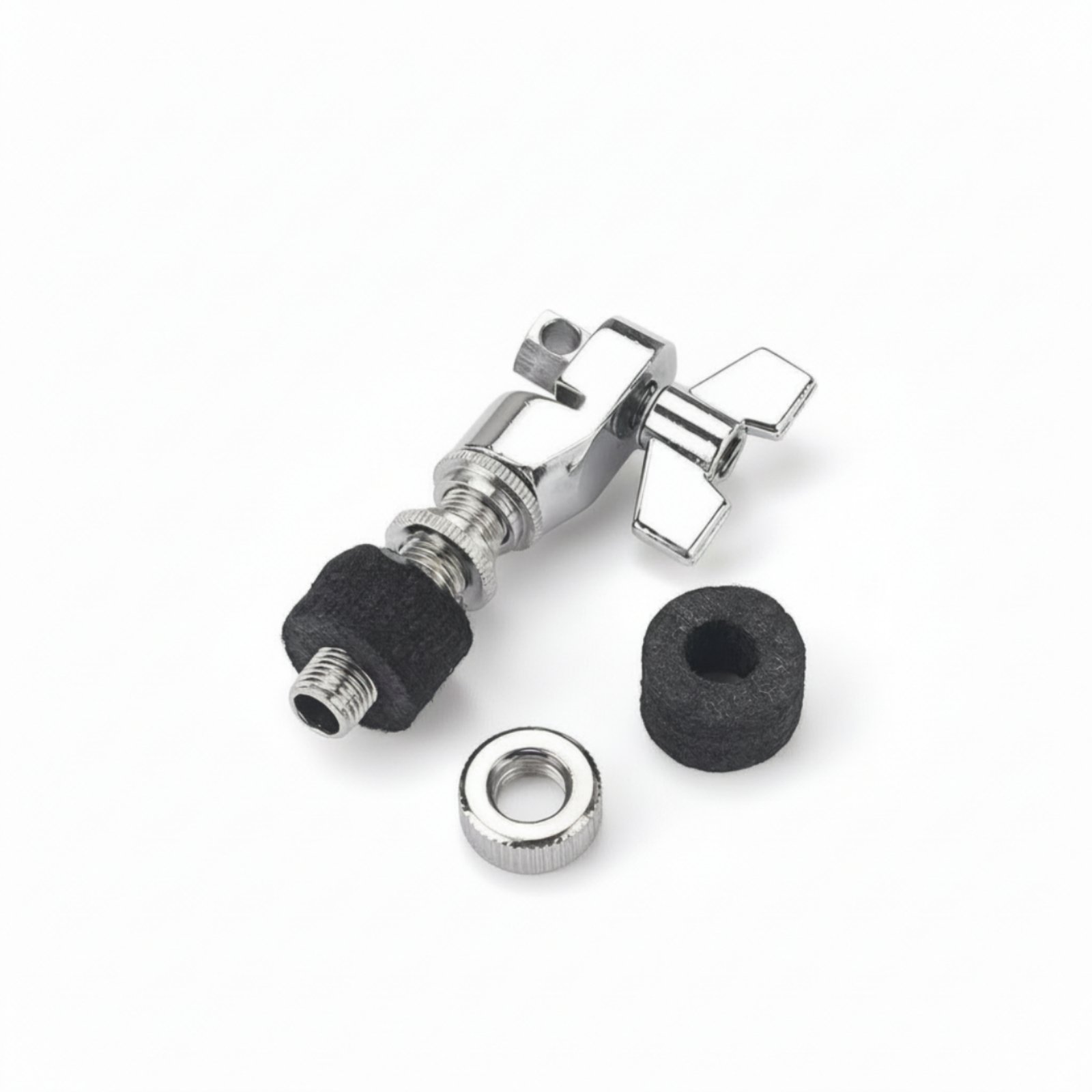 Cymbals holderHat Clutch with Felt Sleeve Chrome