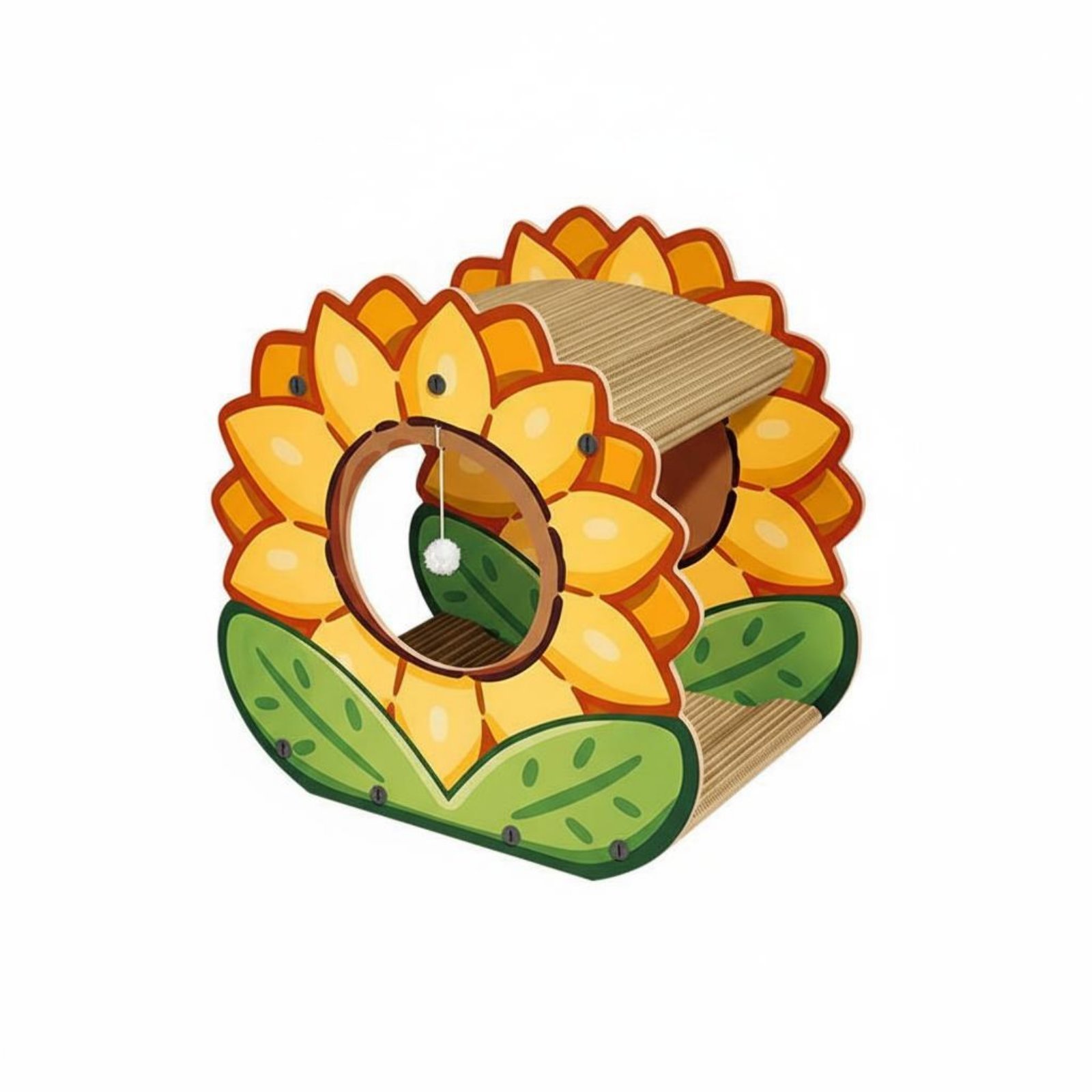 Floral Cat Scratcher House