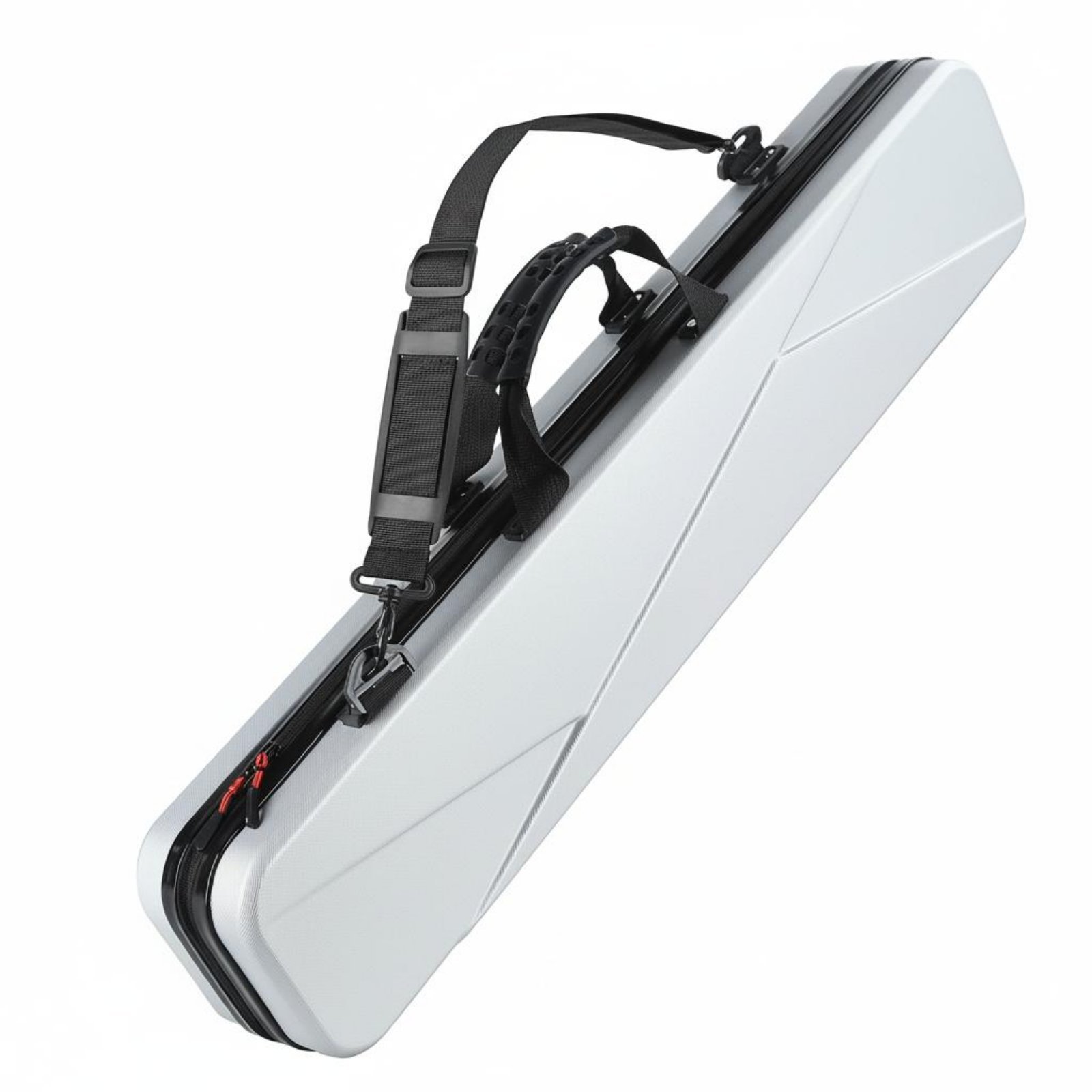 Hard Shell Cue Case – Gray, Handle