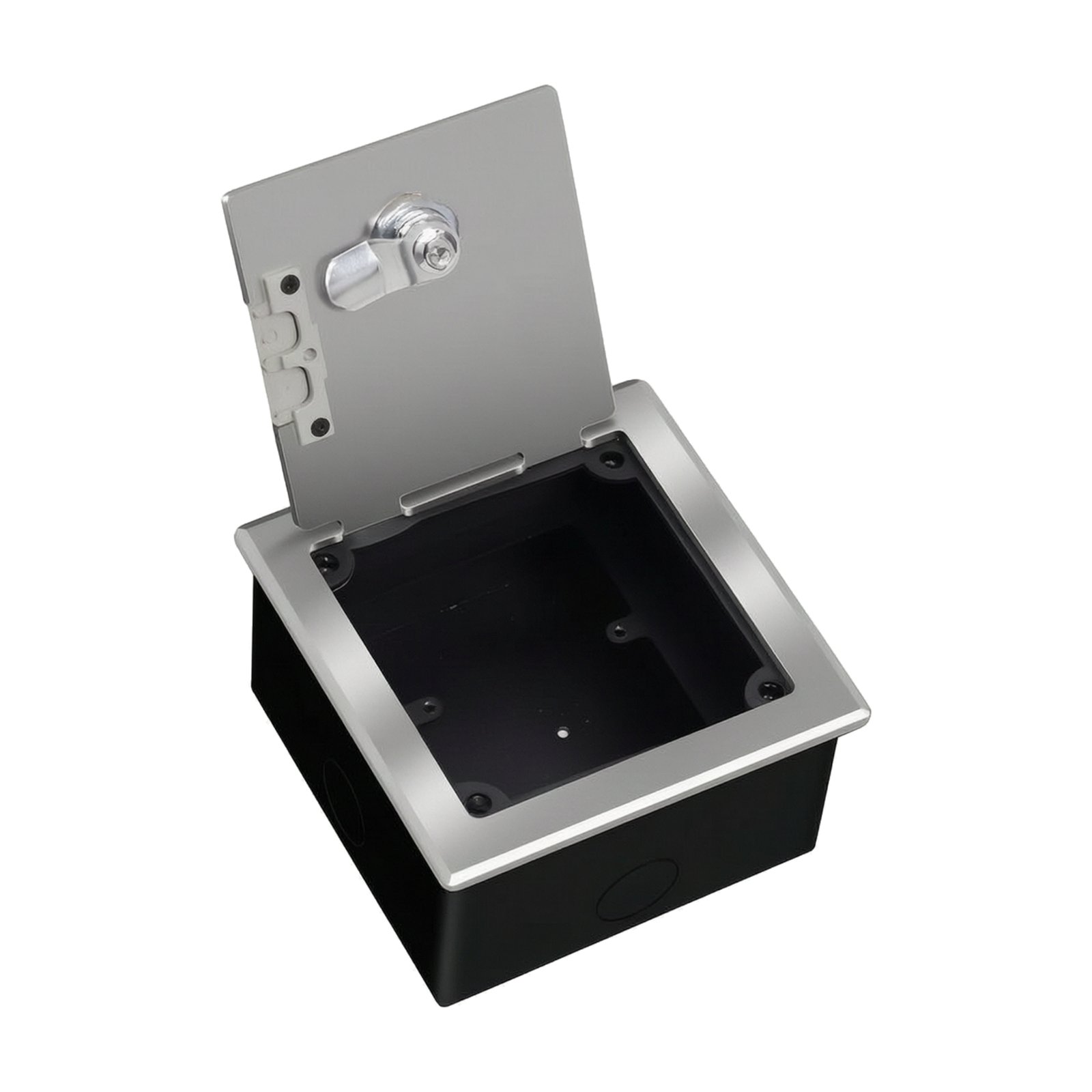 Lockable Recessed Outlet Box – Single 13x13cm