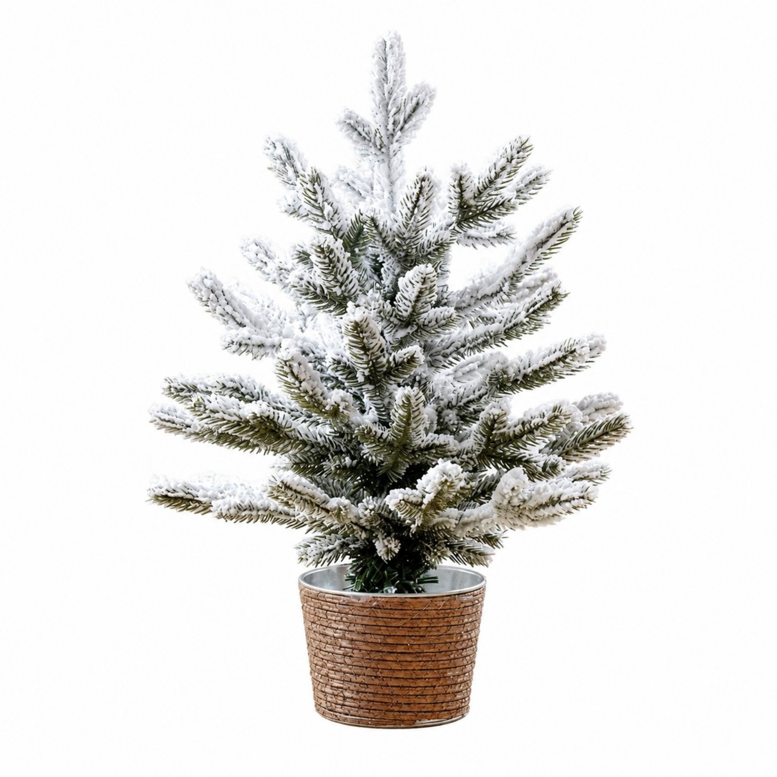 Snow-Frosted Artificial Christmas Tree
