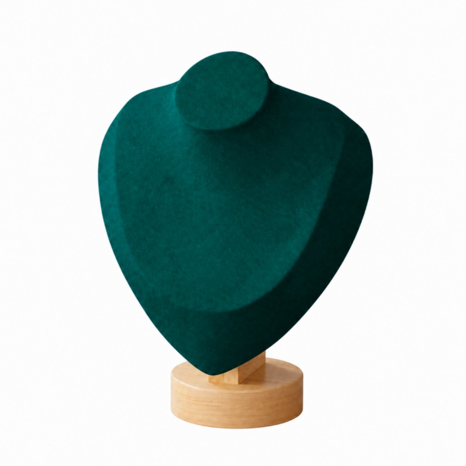 Necklace Display Bust with Wood Base