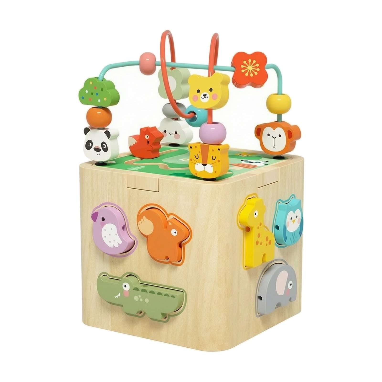 Wooden Activity Cube
