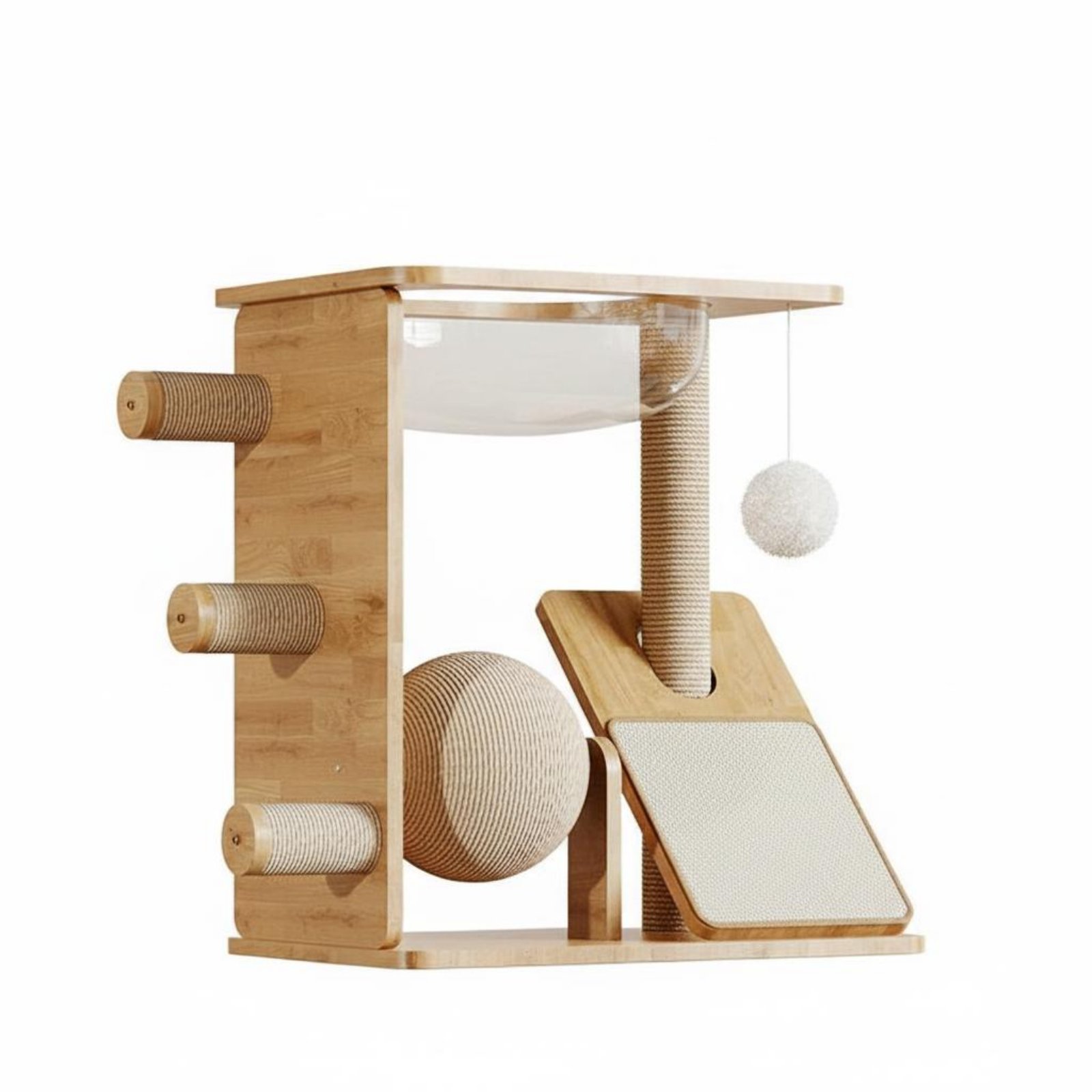 Wooden Cat Climber – Oak