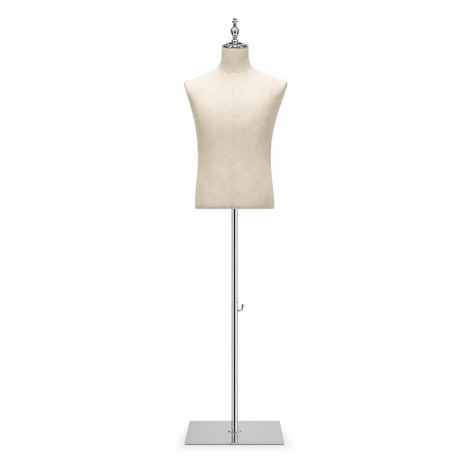 Mannequin Torso with Stand textileCovered Male Dress Form