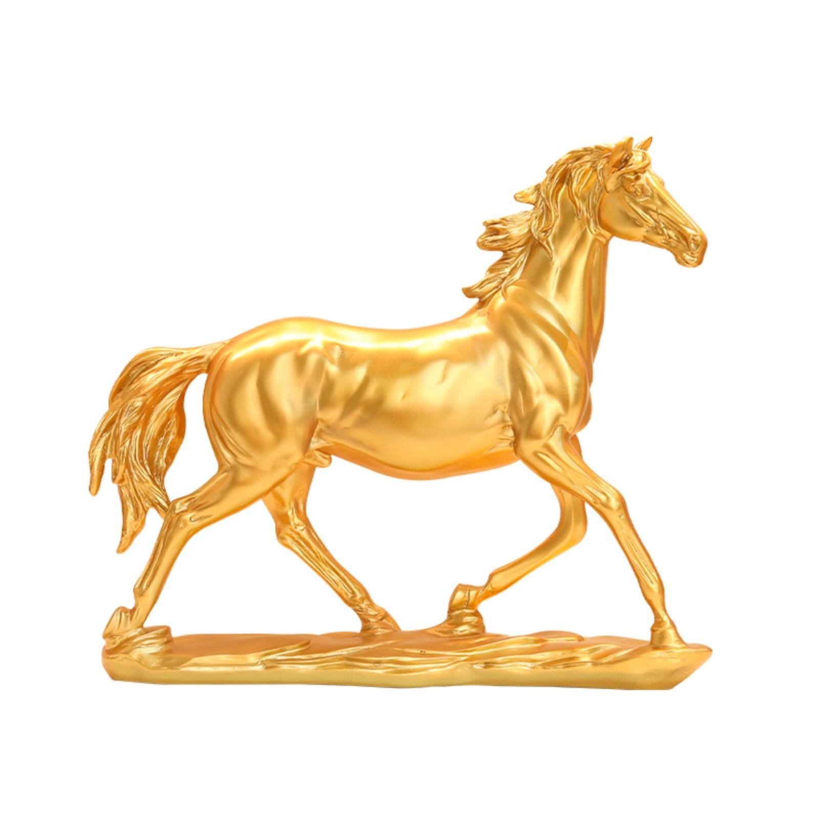 Glossy Resin Horse Statue