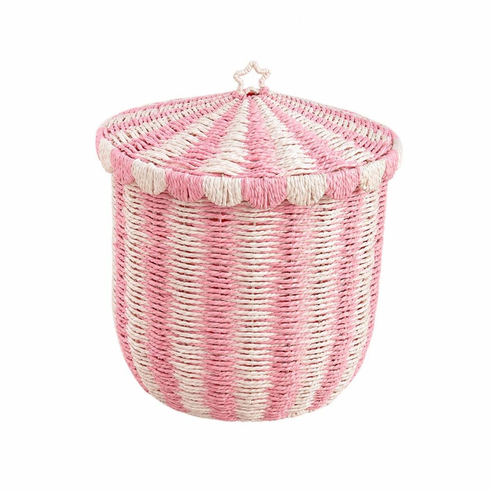 Paper Rope Basket with Lid