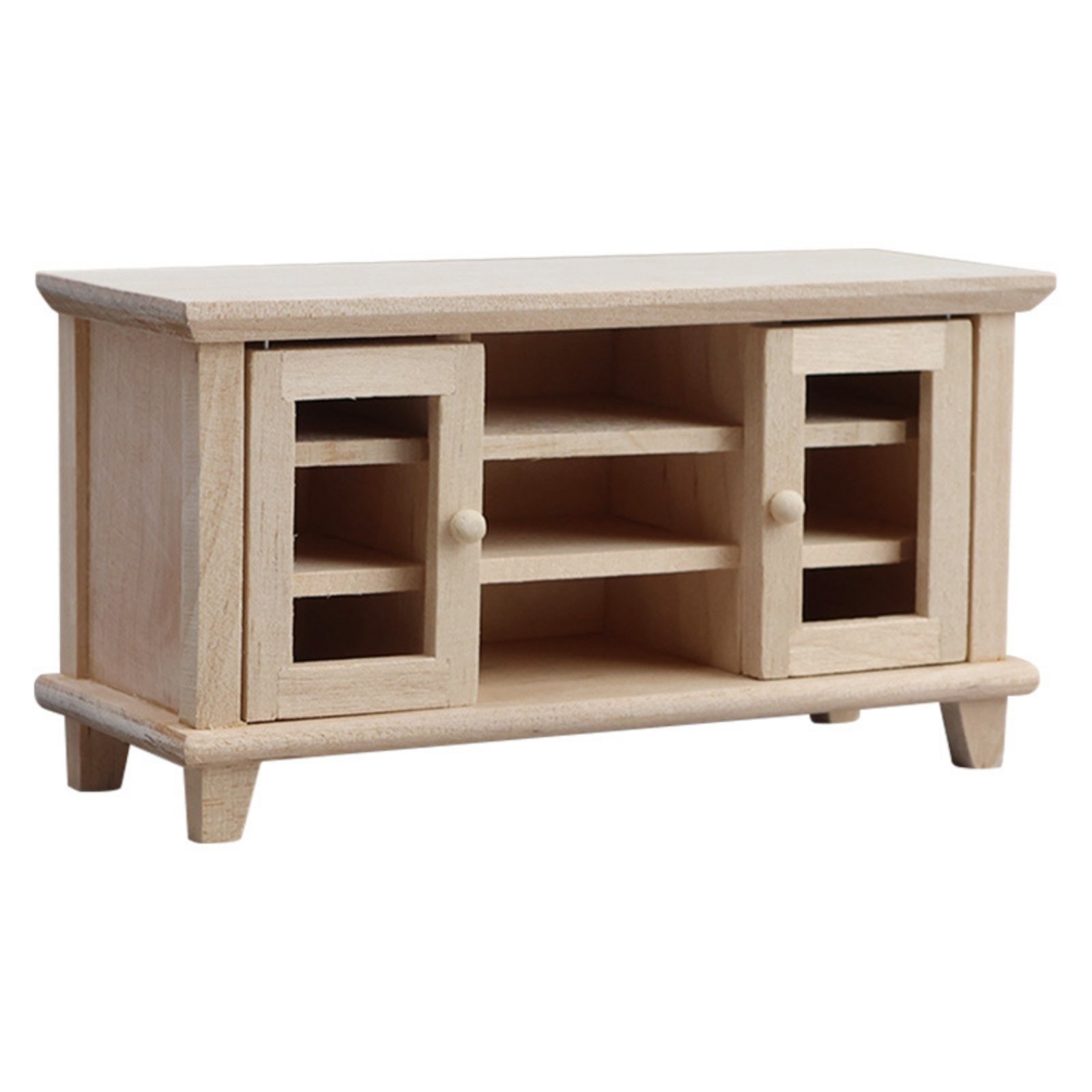 Unfinished Miniature TV Cabinet