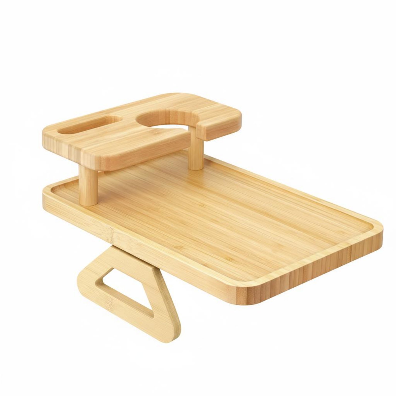 Adjustable Bamboo Couch Arm Tray