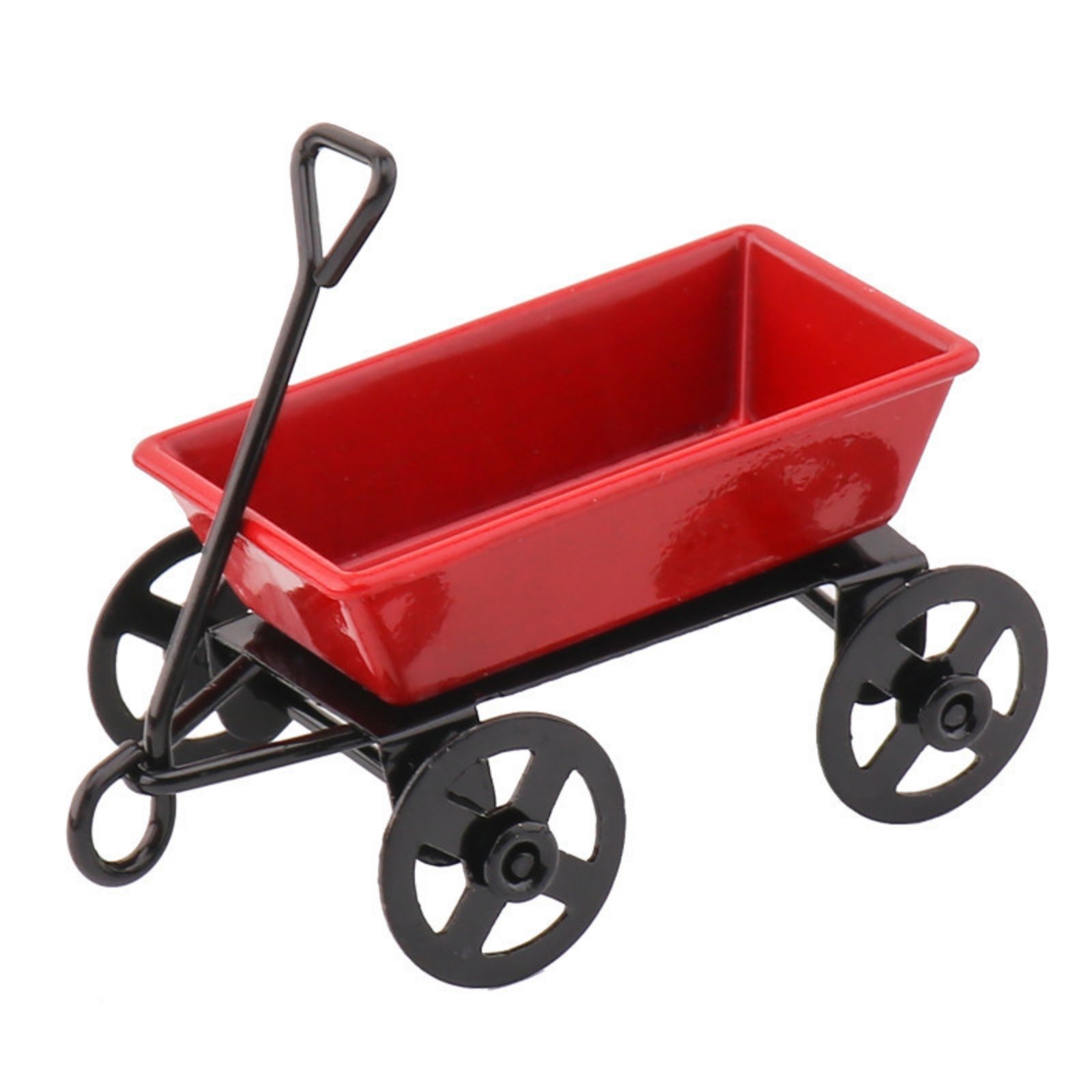 Miniature Tow Cart with Open Trailer Bin