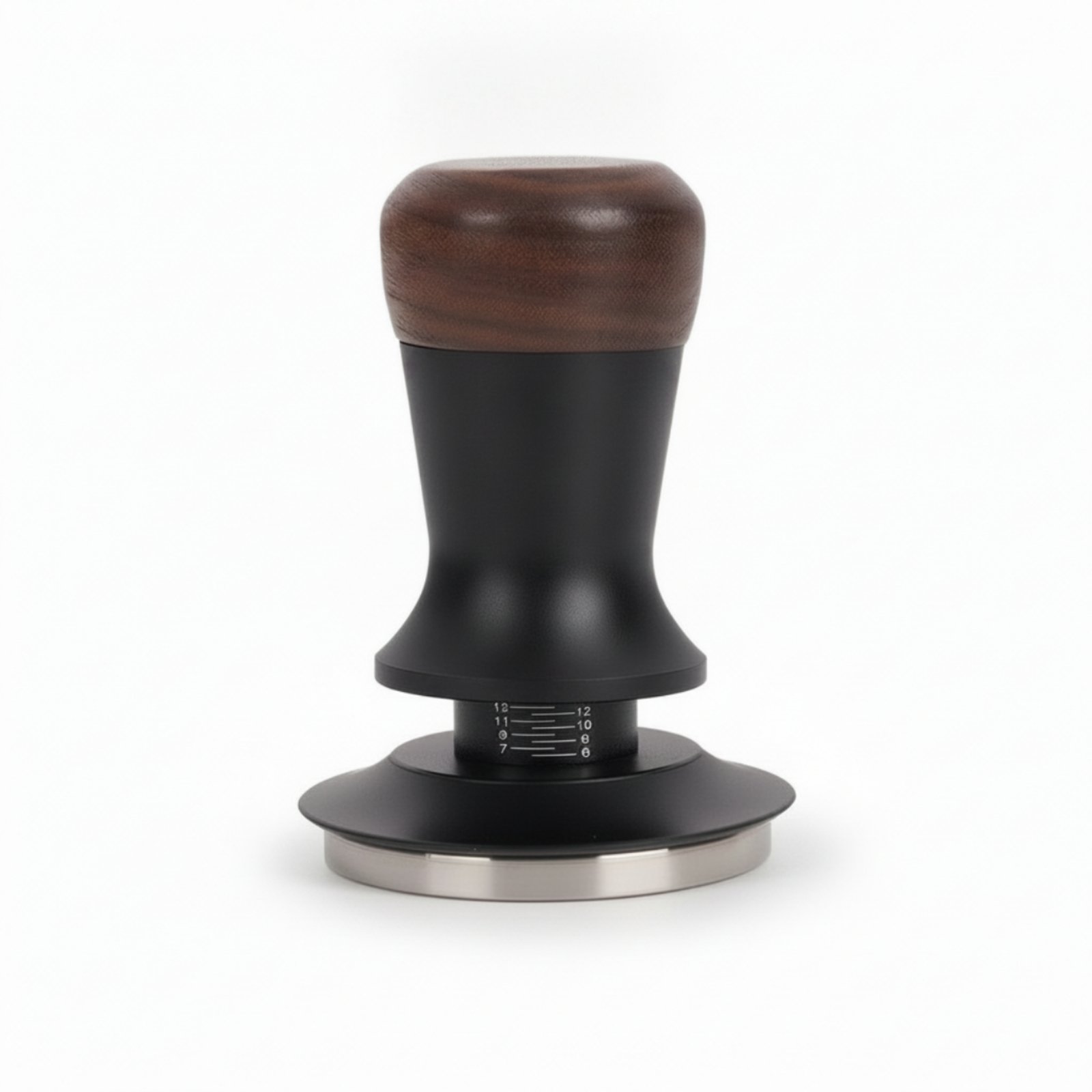 Stainless Steel Espresso Tamper with Wooden Handle